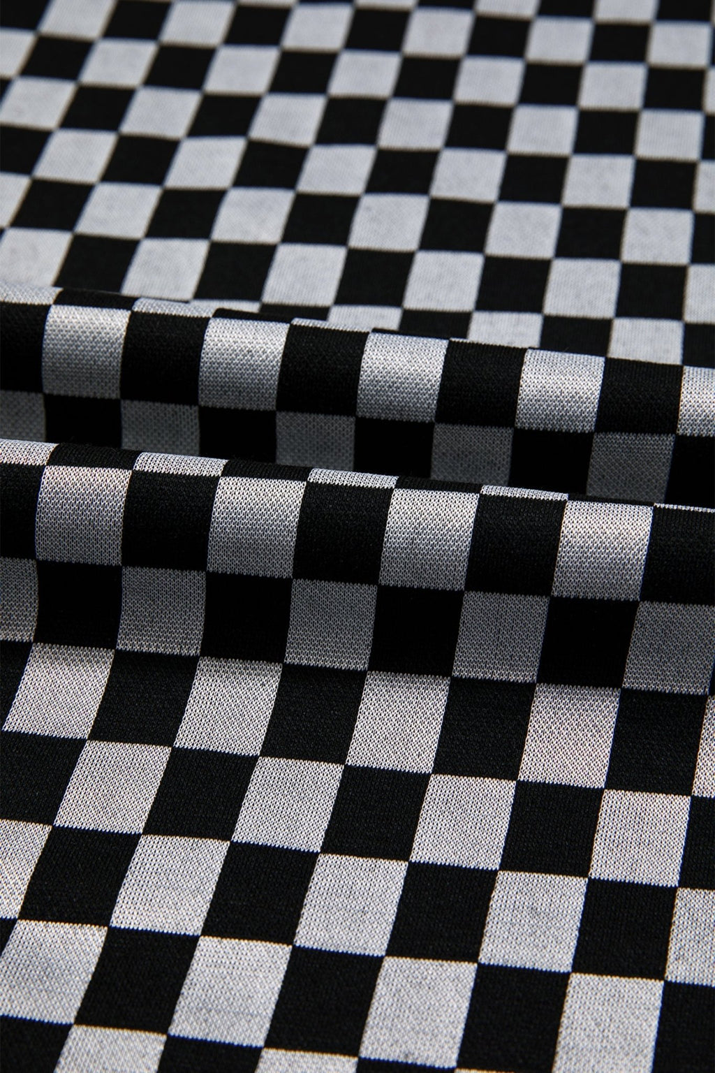Checker Textured Patchwork Drawstring Waist Pants - Rooted & Reckless Co.