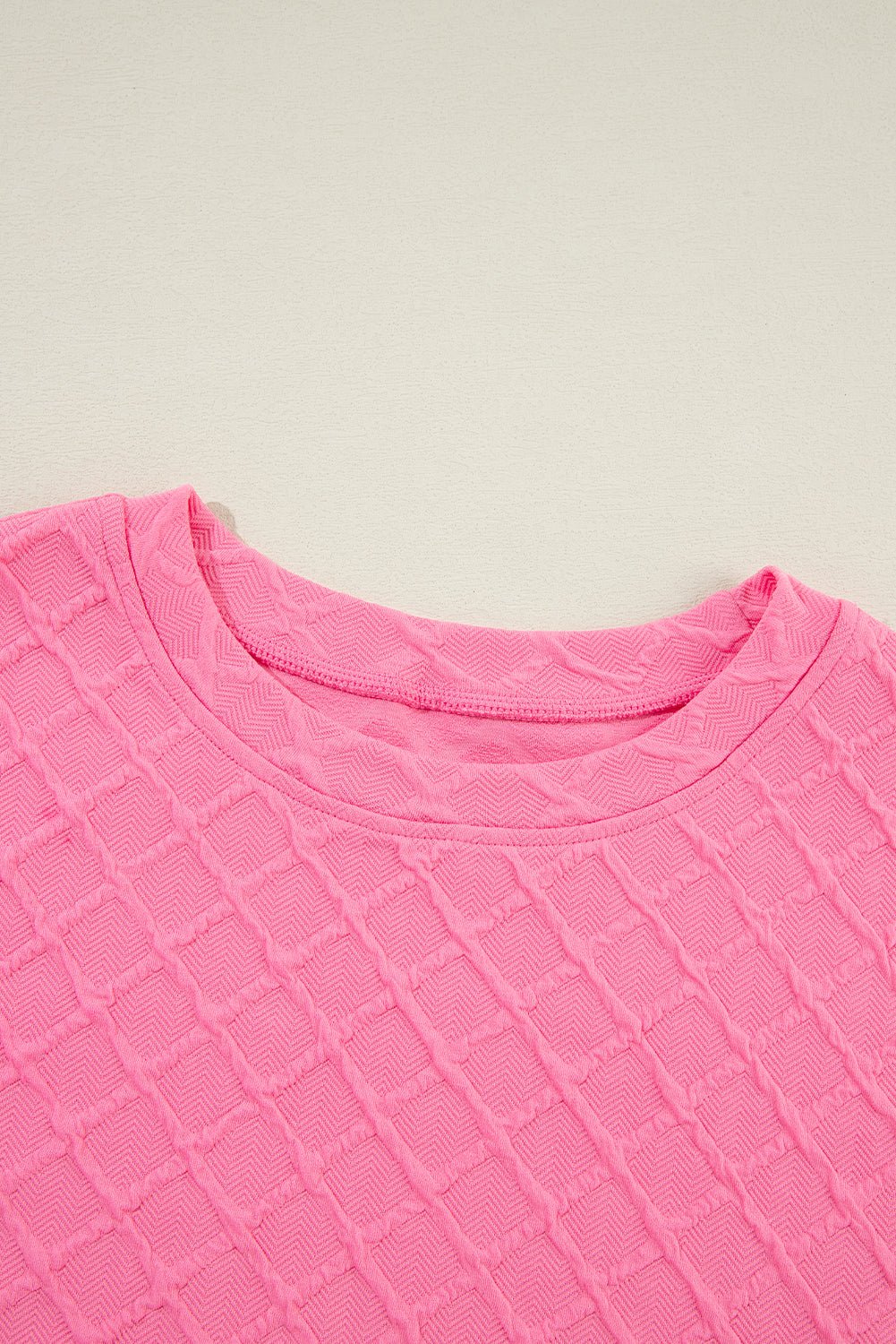 Checker Textured Tee and Drawstring Shorts - Rooted & Reckless Co.
