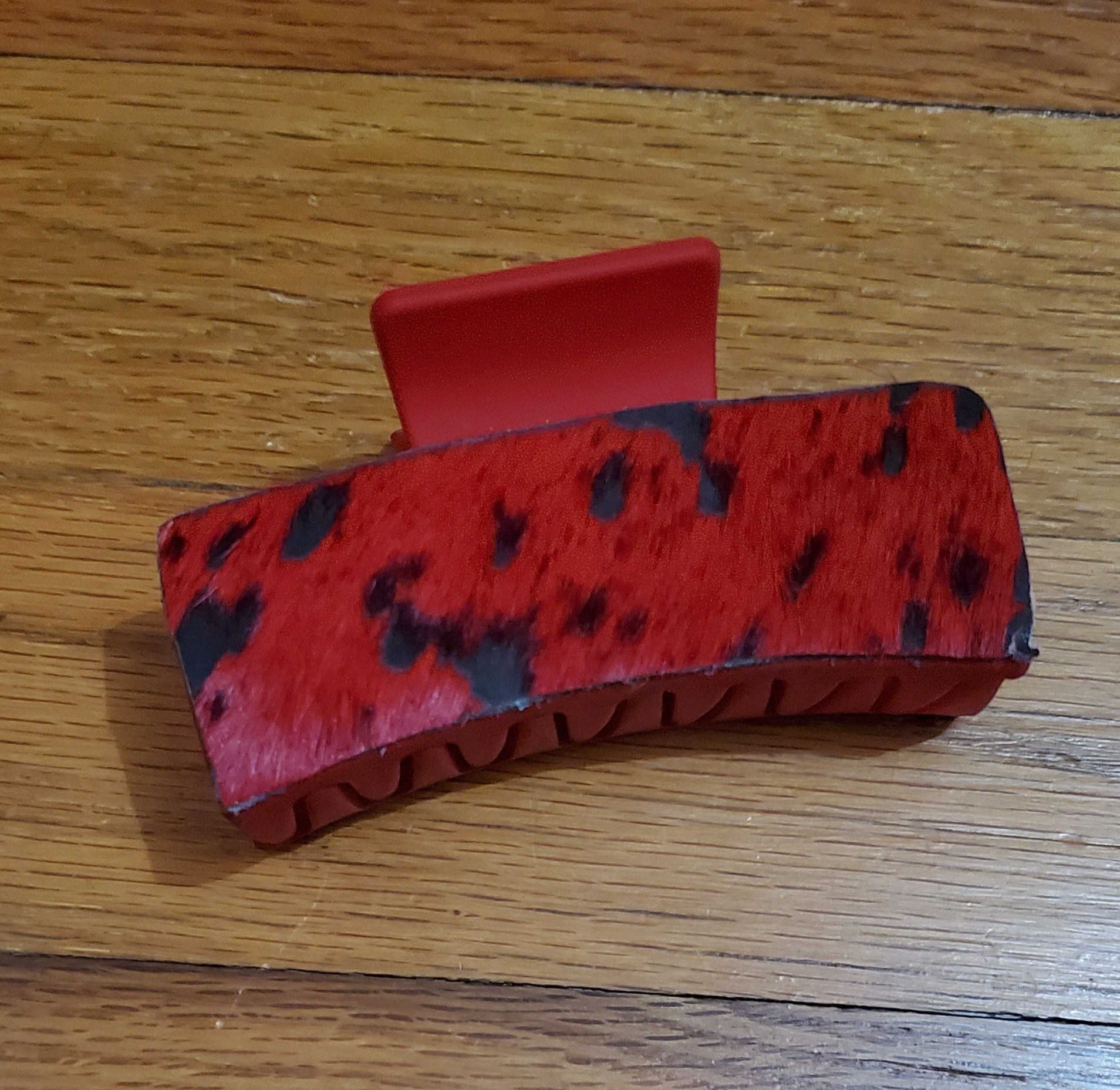 Cheeky's Hair on Hide Claw Clip — Genuine Cowhide Western Hair Statement (3") - Rooted & Reckless Co.