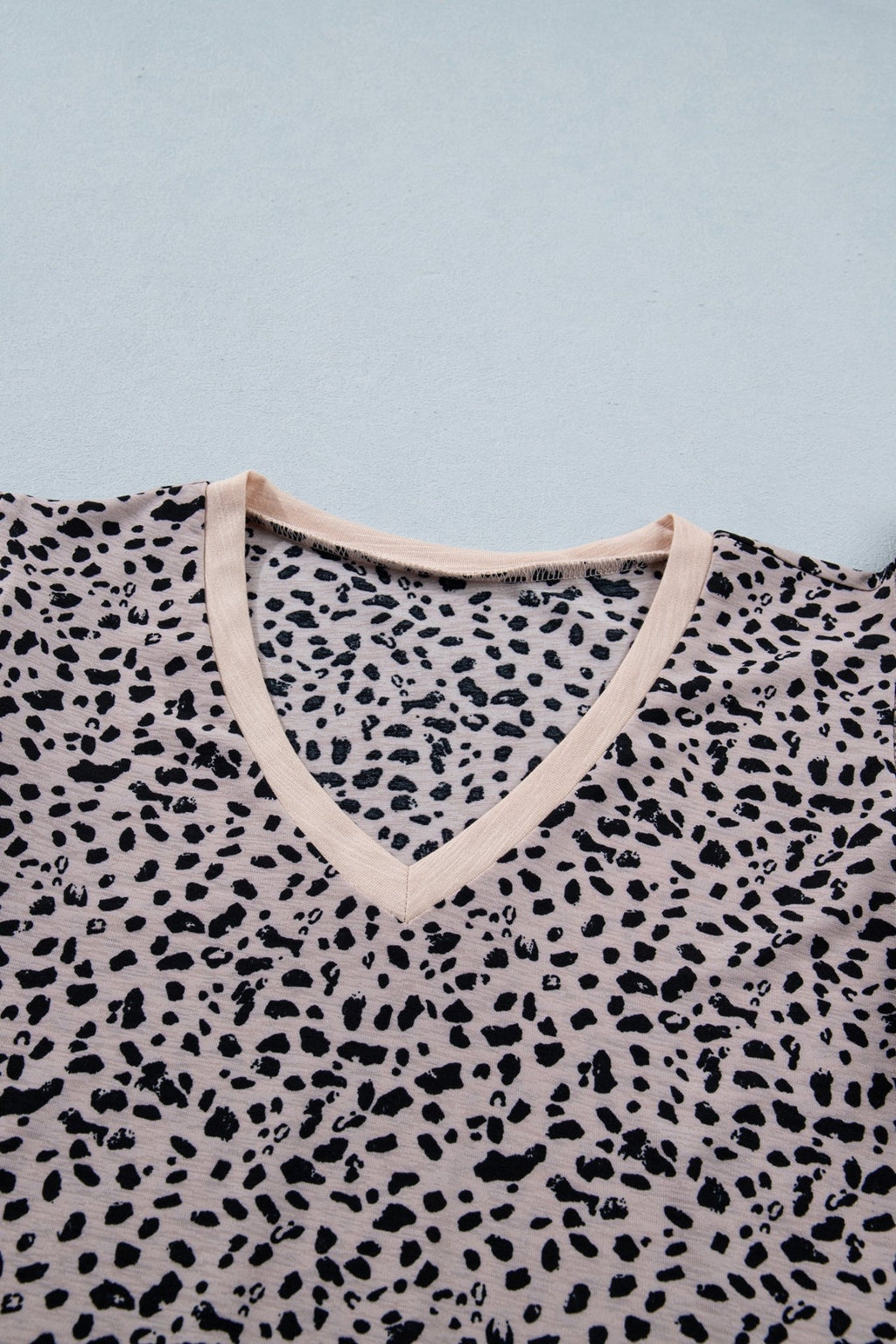 Cheetah V-Neck Ruffle Trim Tank Top - Rooted & Reckless Co.