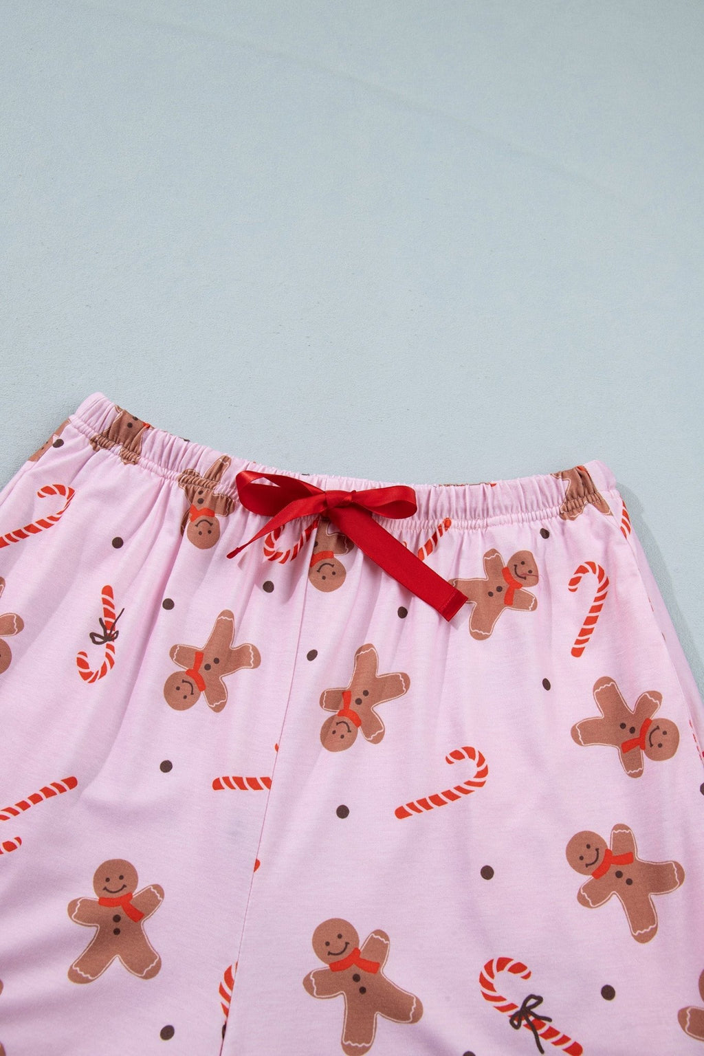 Christmas Gingerbread Top & Shorts Pajama Set - Rooted & Reckless Co.