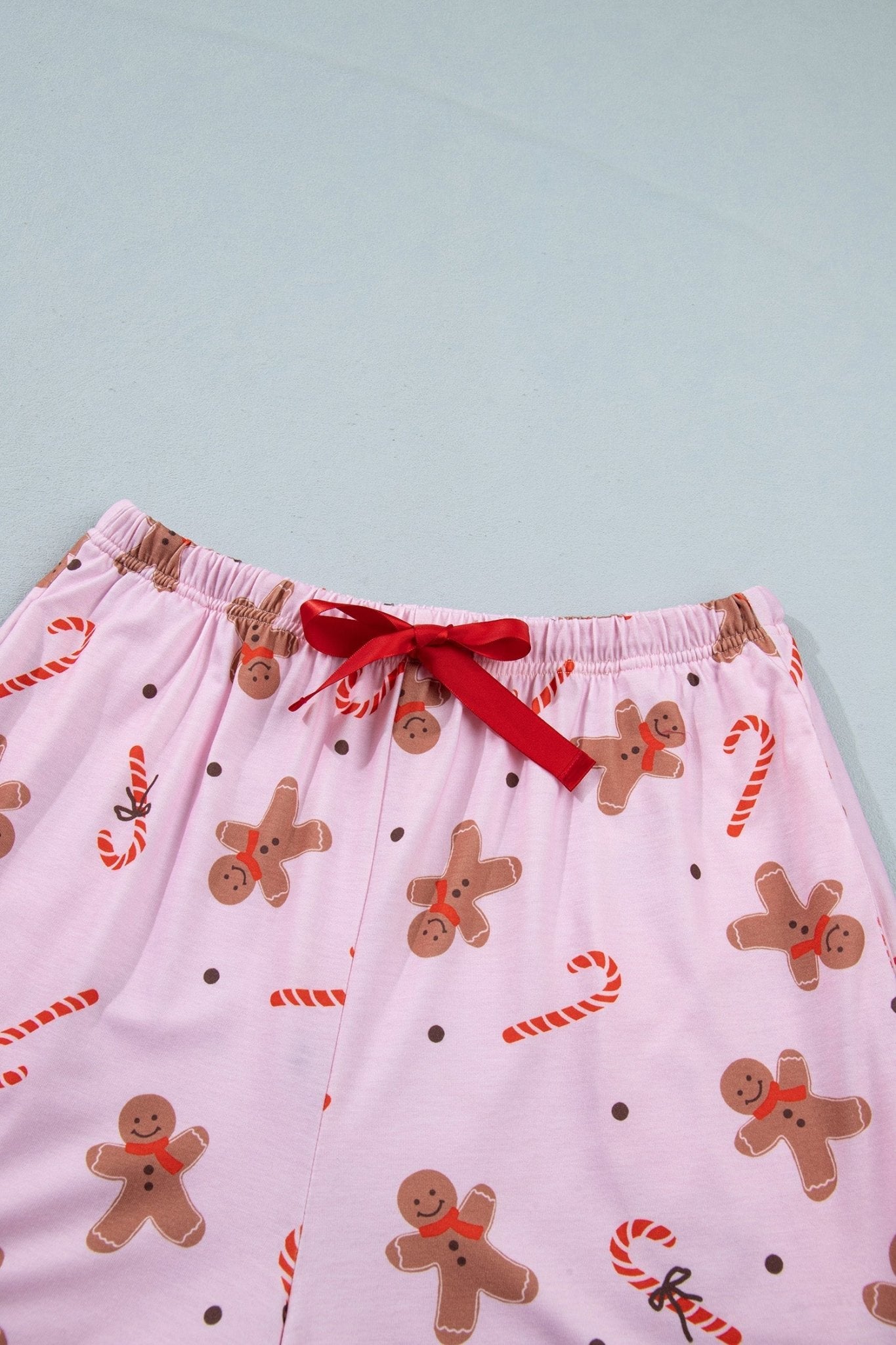 Christmas Gingerbread Top & Shorts Pajama Set - Rooted & Reckless Co.