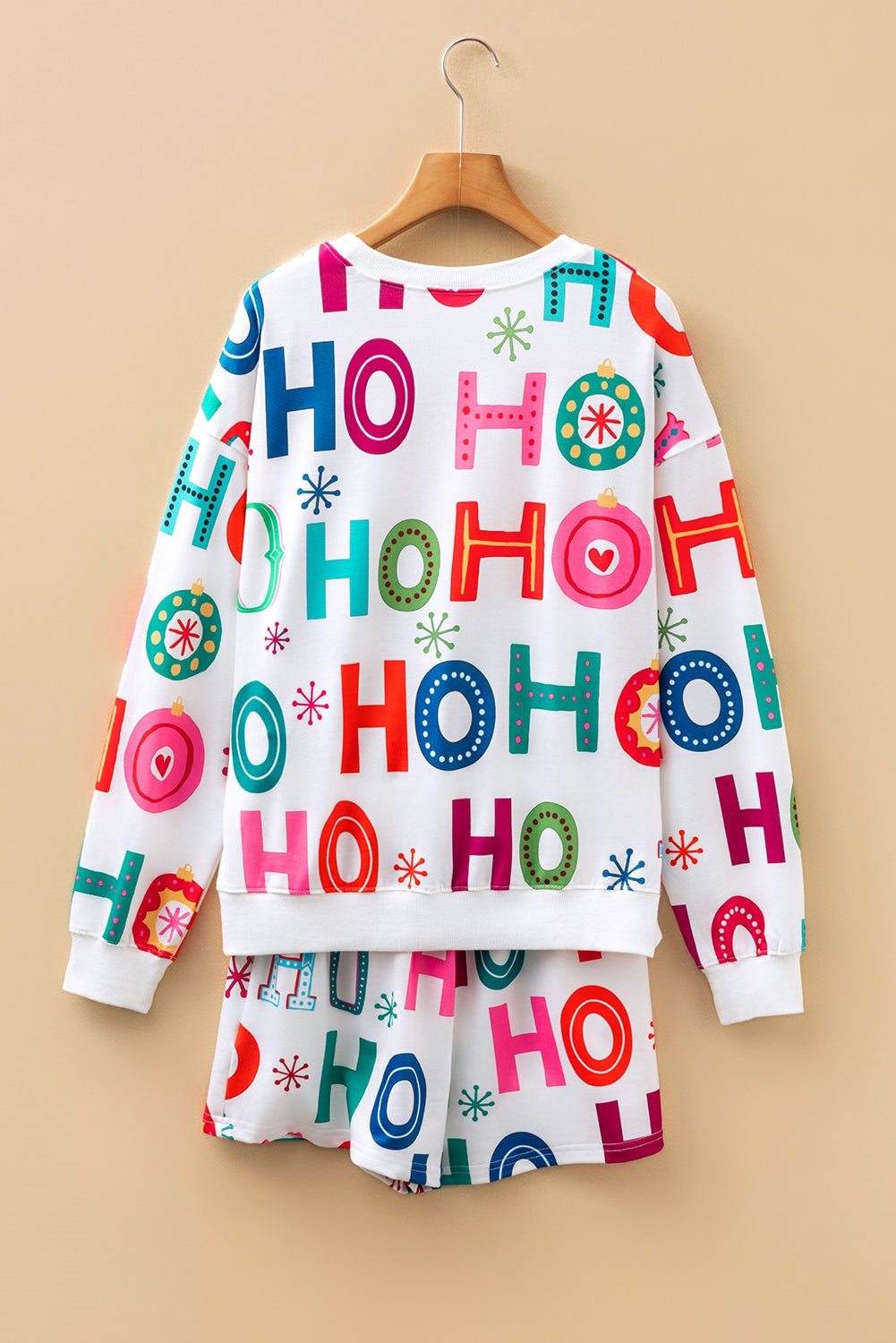 Christmas Long Sleeve Top & Shorts Lounge Set - Rooted & Reckless Co.