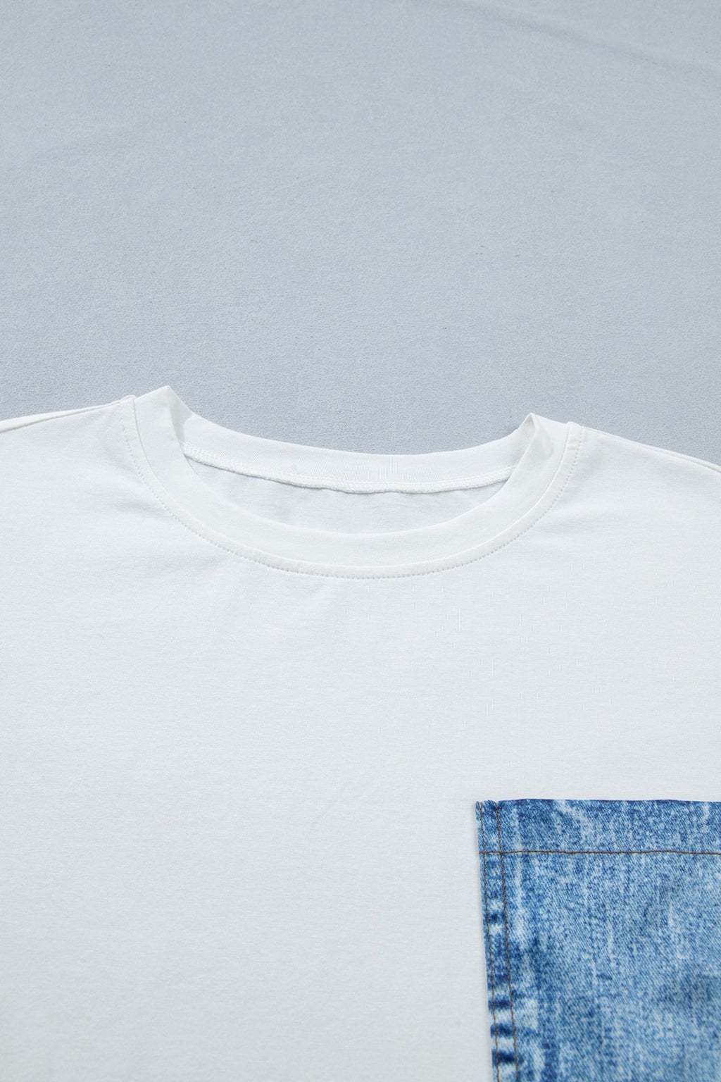 Colorblock Chest Pocket Patch Short Sleeve Top - Rooted & Reckless Co.