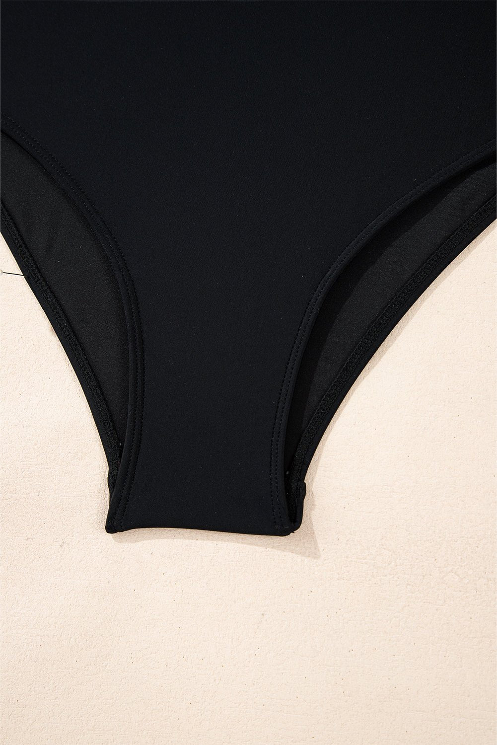 Colorblock Contrast Trim Belted One Piece Swimsuit - Rooted & Reckless Co.