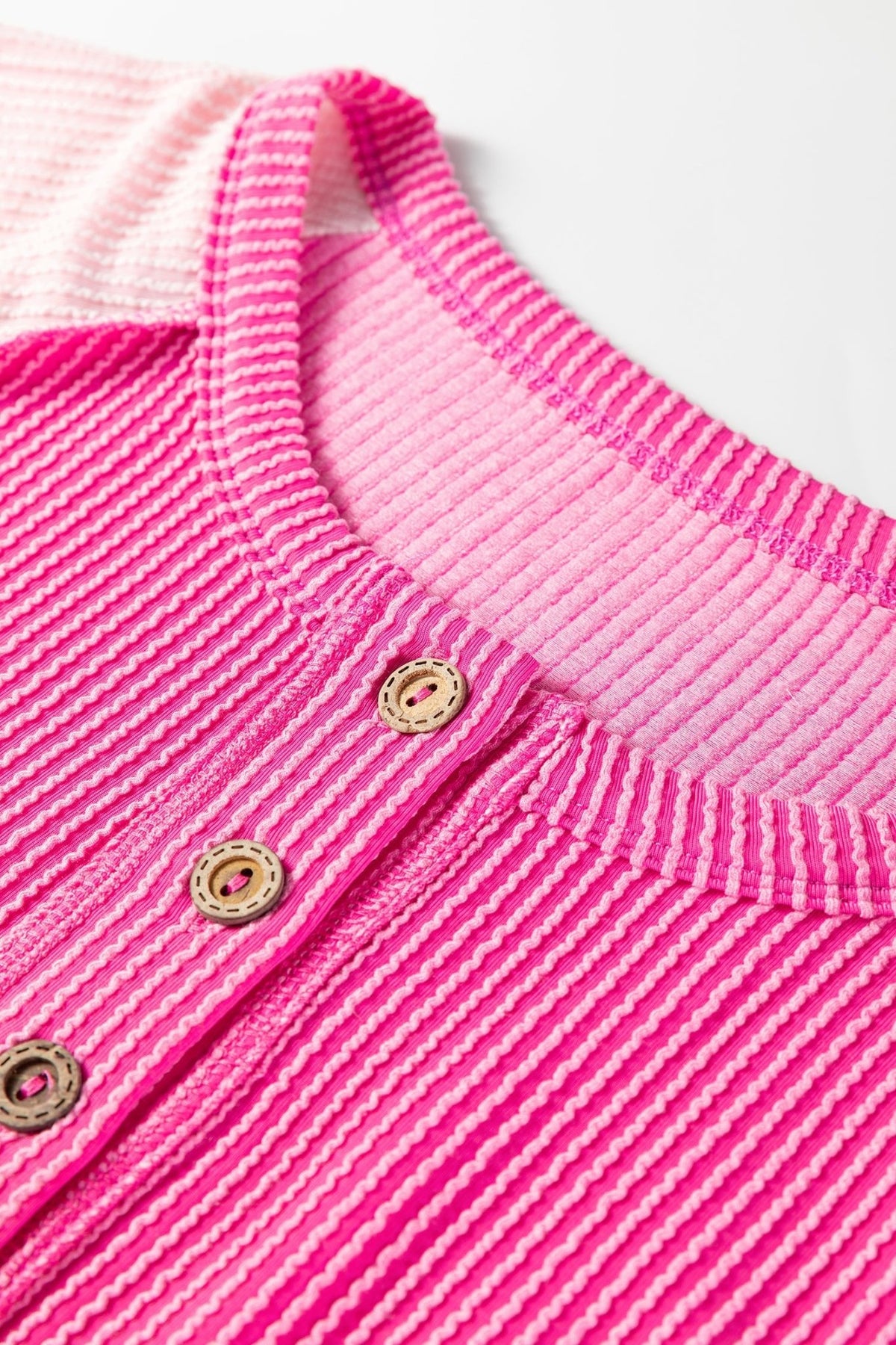 Colorblock Corded Knit Patchwork Henley Tee - Rooted & Reckless Co.