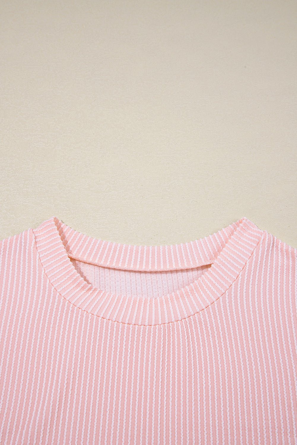 Colorblock Corded Knit Pocketed Crew Neck T-Shirt - Rooted & Reckless Co.