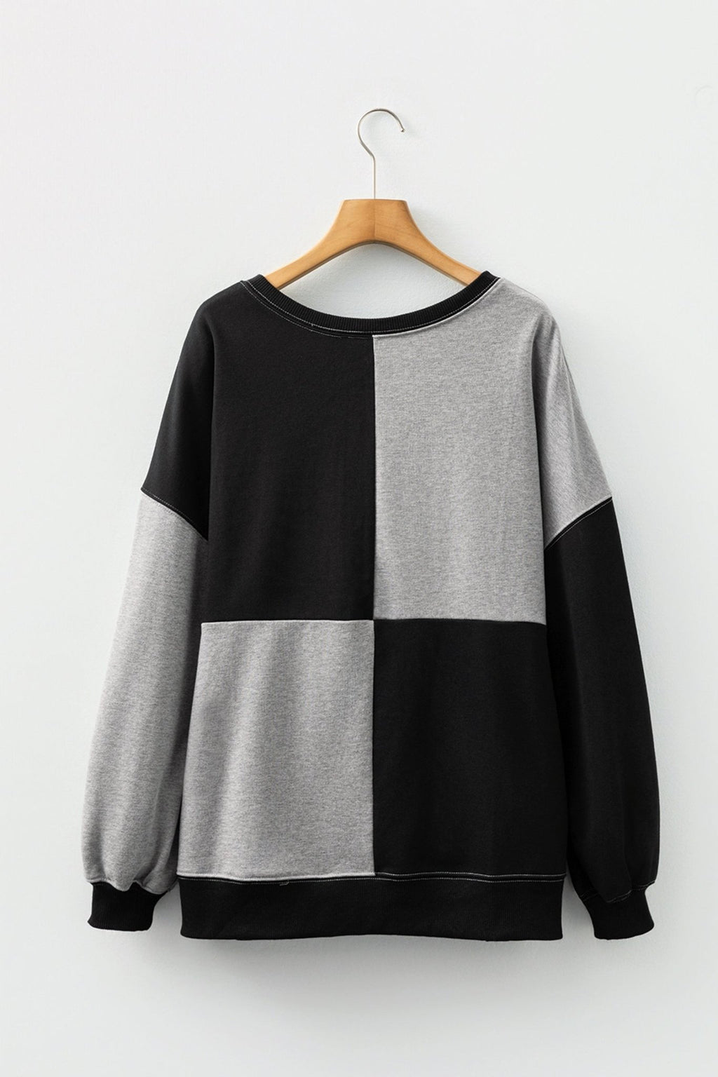 Colorblock Crewneck Henley Sweatshirt - Rooted & Reckless Co.