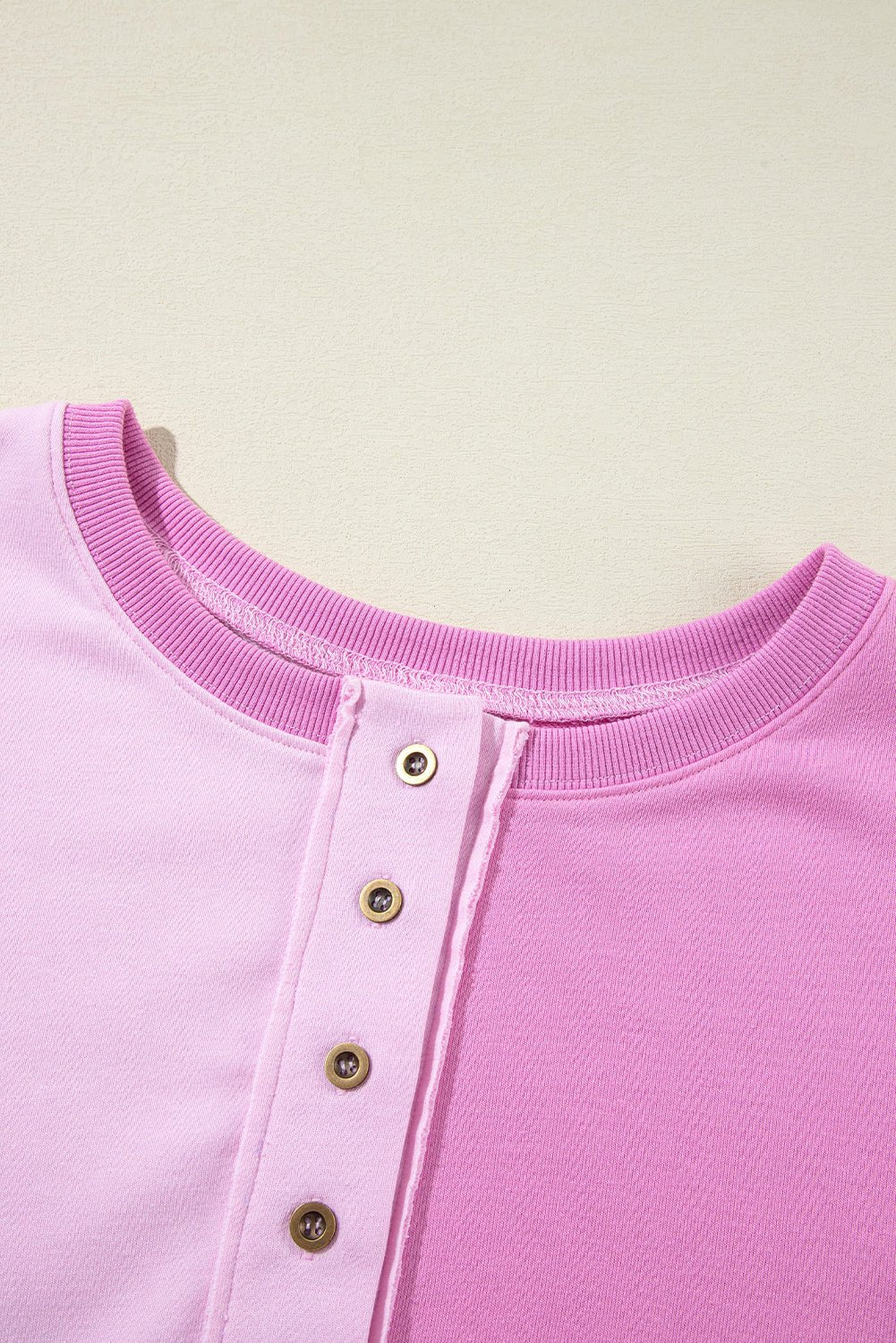 Colorblock Crewneck Henley Sweatshirt - Rooted & Reckless Co.
