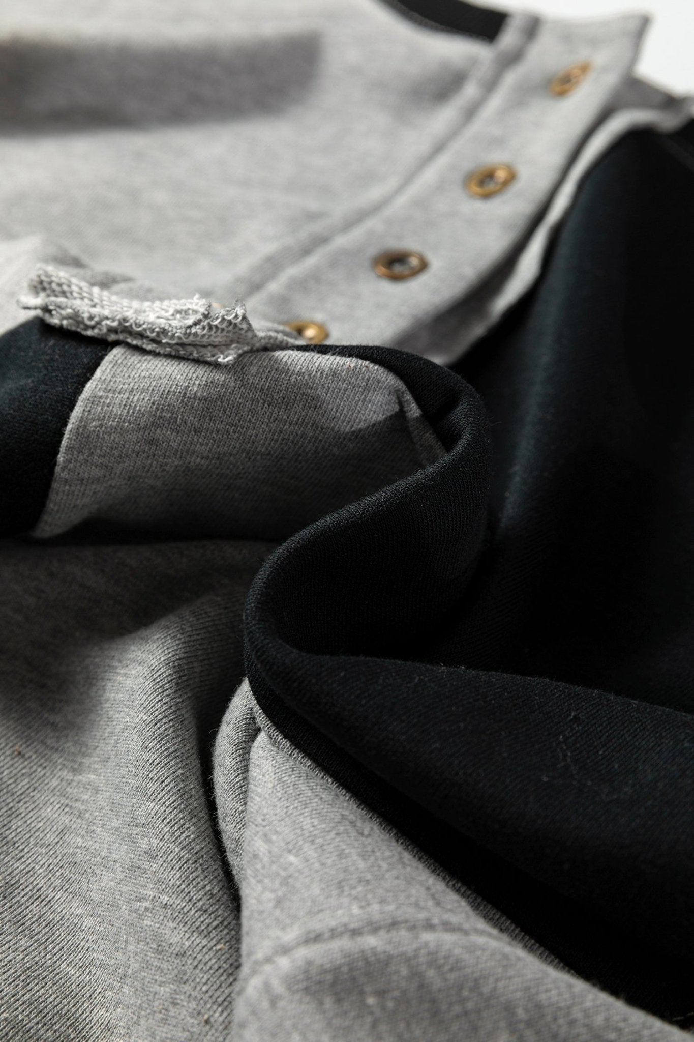 Colorblock Crewneck Henley Sweatshirt - Rooted & Reckless Co.