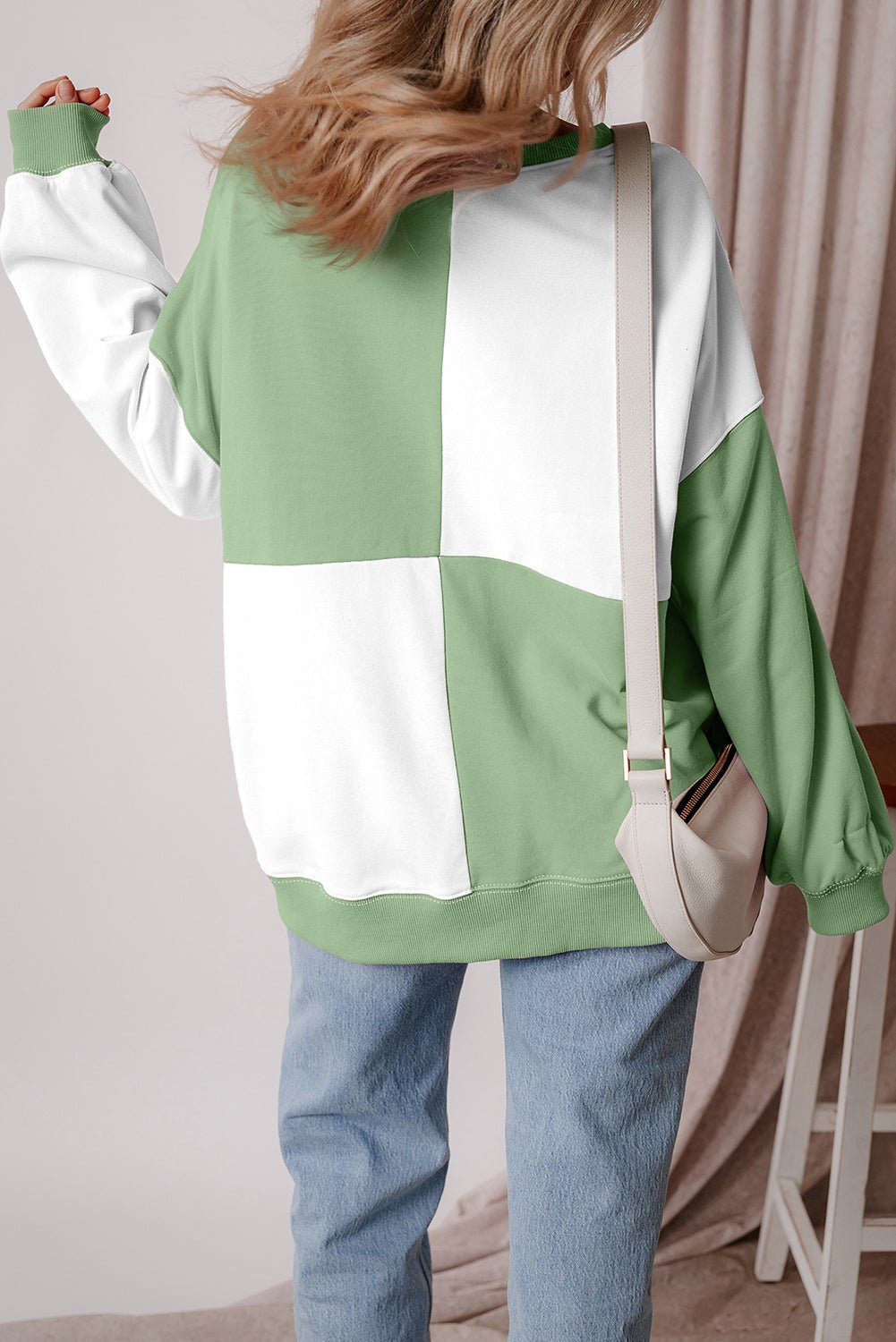 Colorblock Crewneck Henley Sweatshirt - Rooted & Reckless Co.