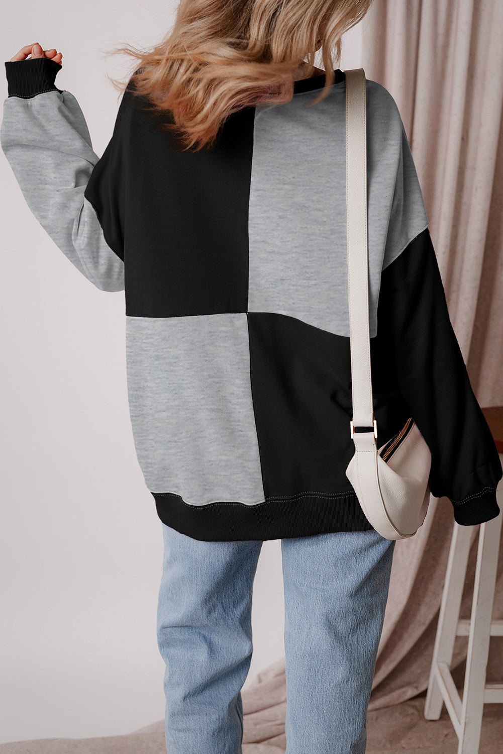 Colorblock Crewneck Henley Sweatshirt - Rooted & Reckless Co.