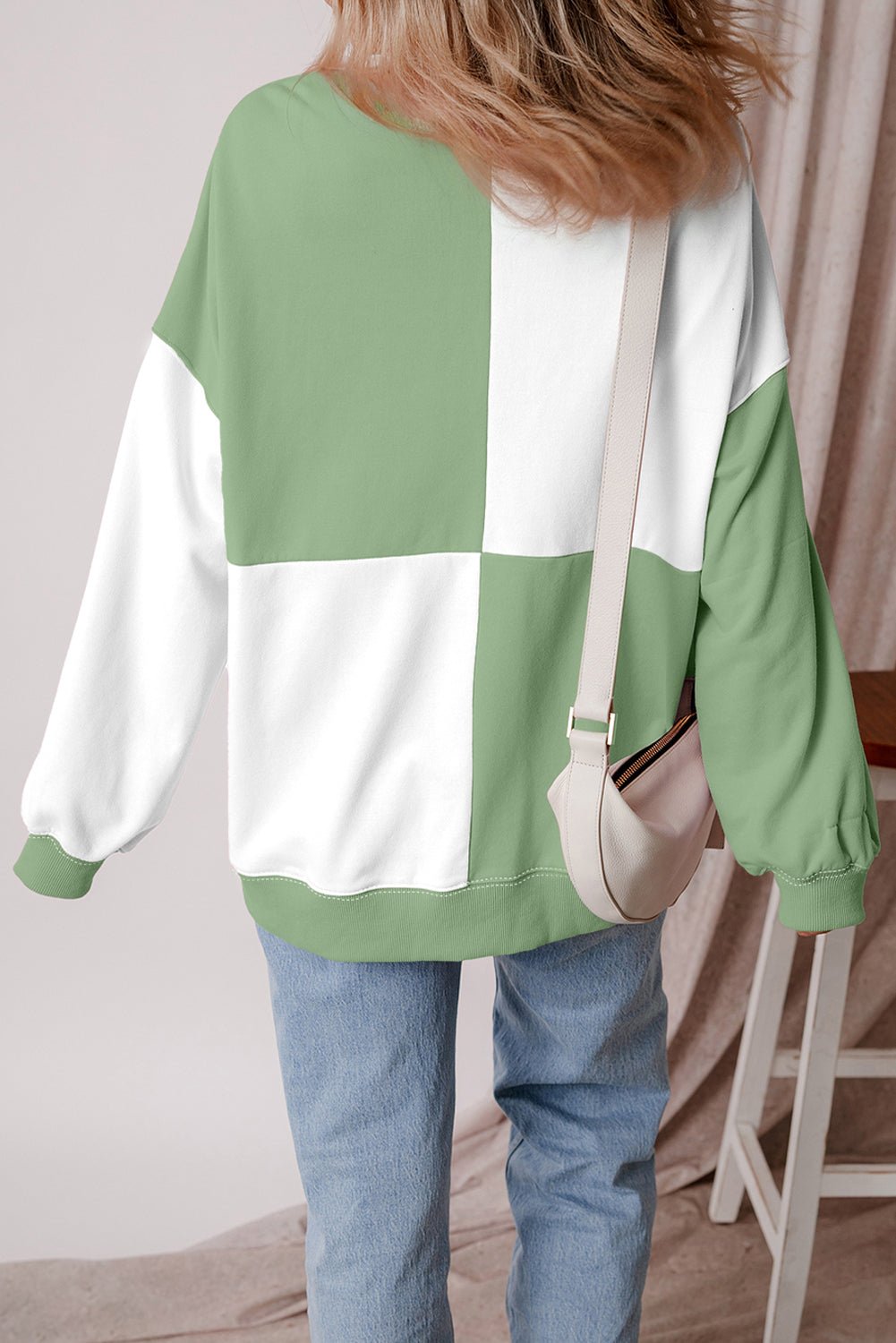 Colorblock Crewneck Henley Sweatshirt - Rooted & Reckless Co.