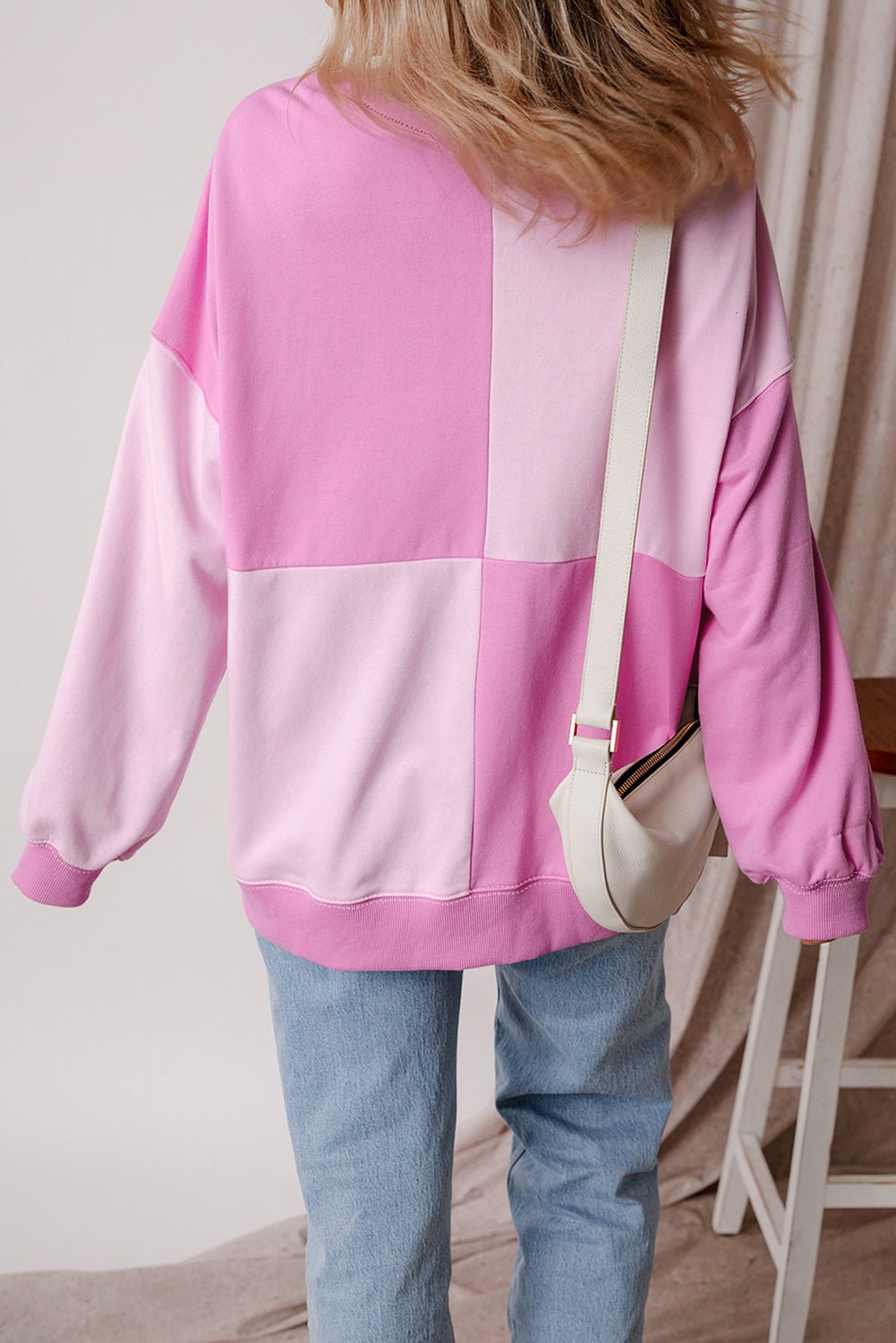 Colorblock Crewneck Henley Sweatshirt - Rooted & Reckless Co.