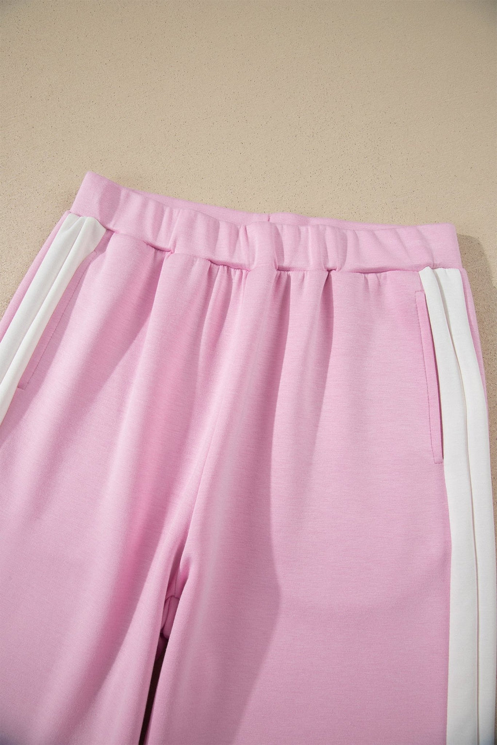 Colorblock Cropped Tank & Elastic Waist Pants Set - Rooted & Reckless Co.