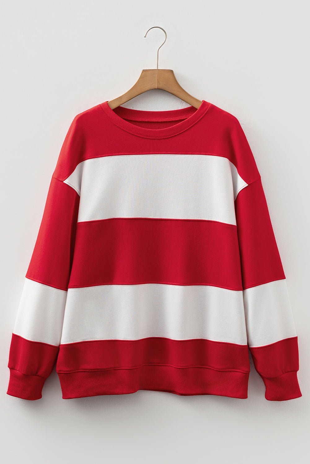 Colorblock Drop Shoulder Baggy Sweatshirt - Rooted & Reckless Co.