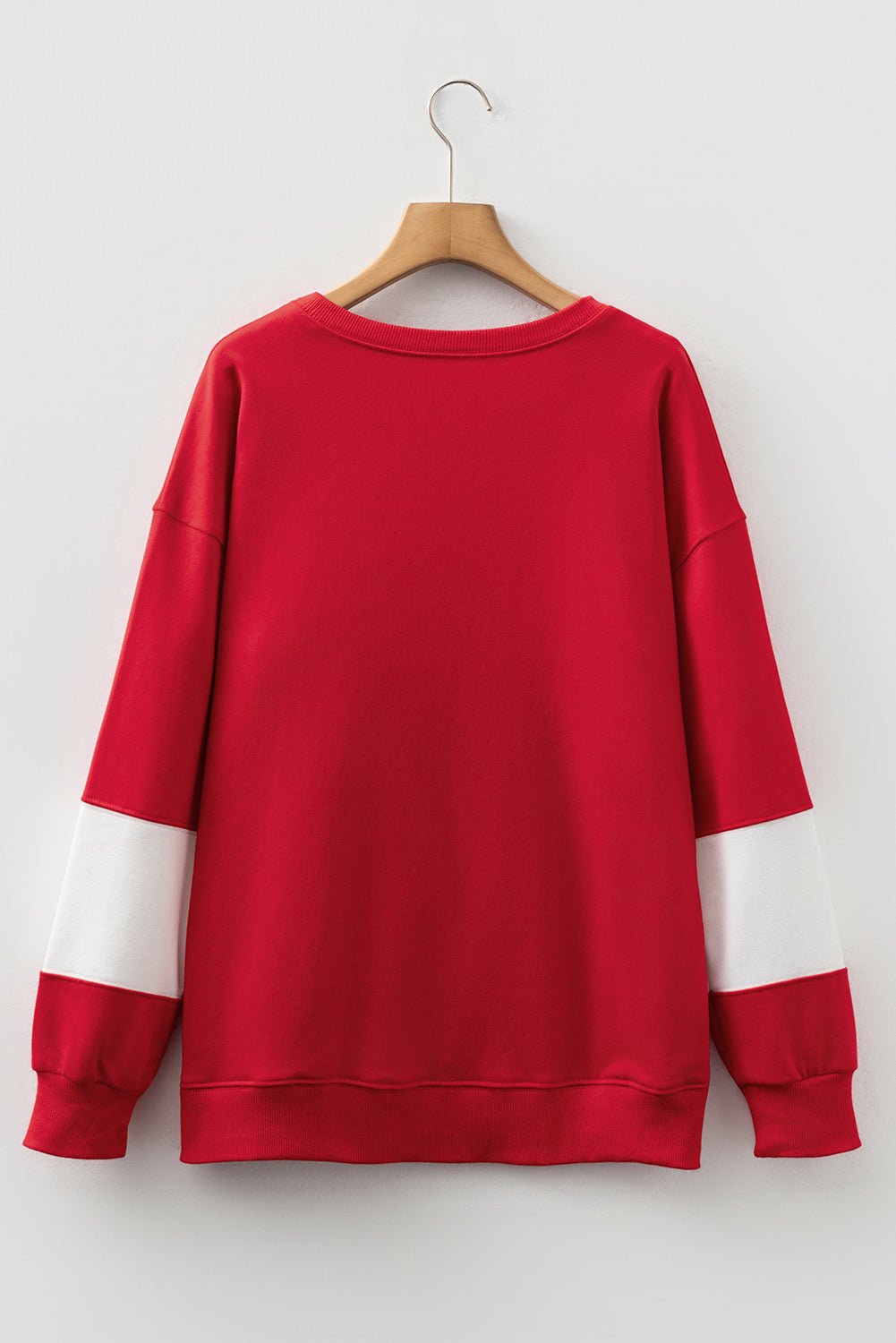 Colorblock Drop Shoulder Baggy Sweatshirt - Rooted & Reckless Co.
