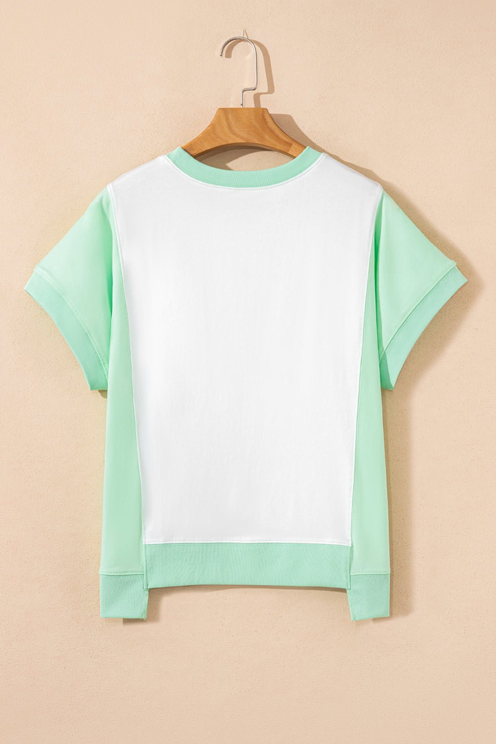 Colorblock Exposed Seam Crew Neck T-Shirt - Rooted & Reckless Co.