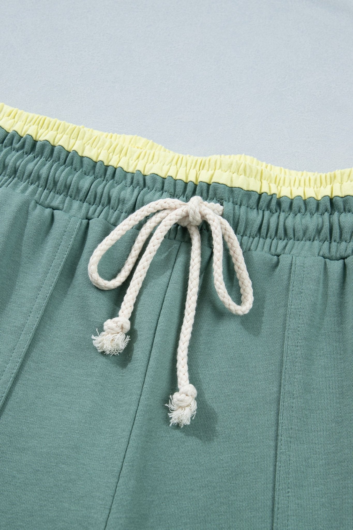 Colorblock Flower Patchwork Drawstring Wide Leg Pants - Rooted & Reckless Co.
