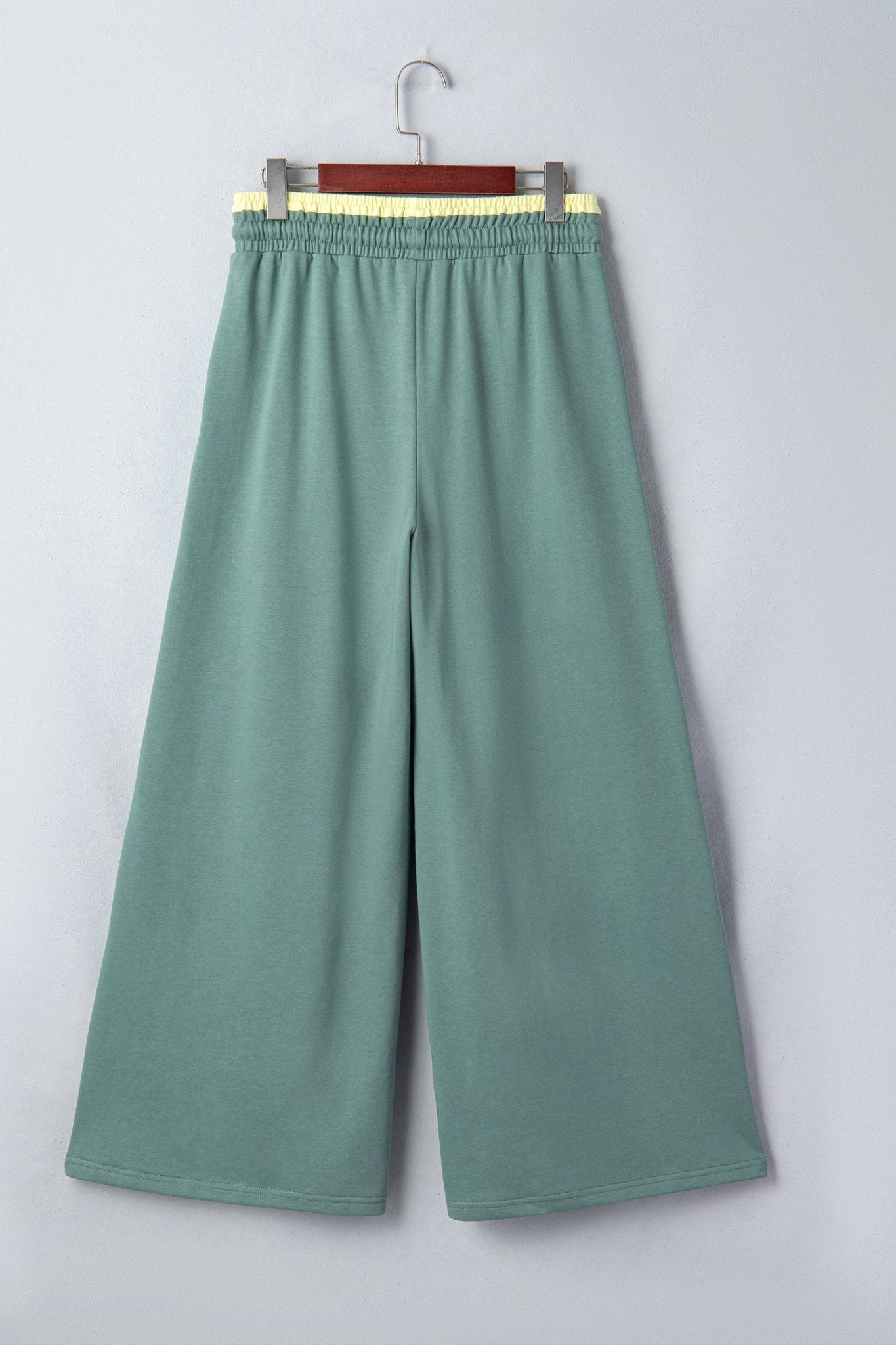 Colorblock Flower Patchwork Drawstring Wide Leg Pants - Rooted & Reckless Co.