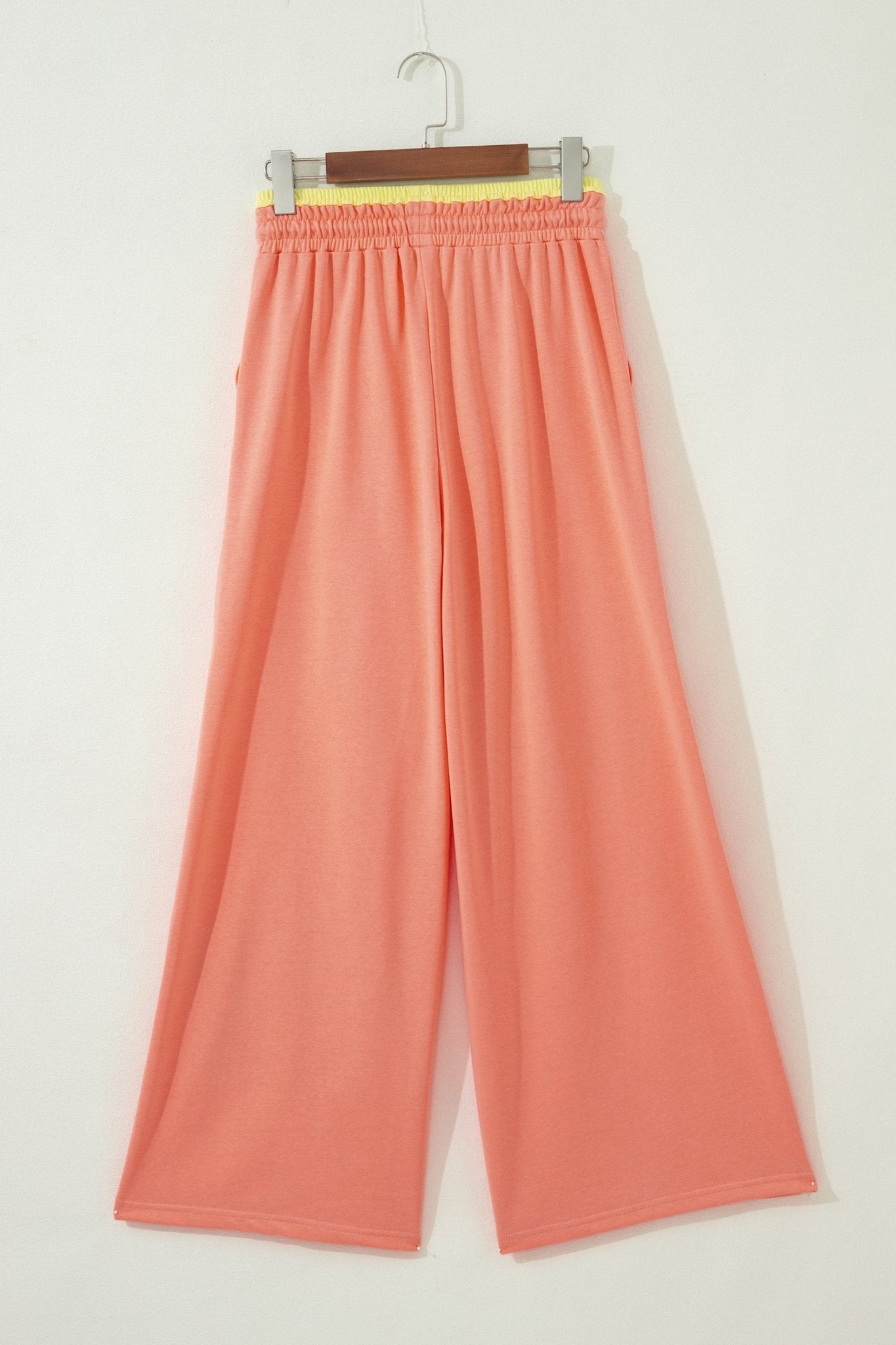 Colorblock Flower Patchwork Drawstring Wide Leg Pants - Rooted & Reckless Co.