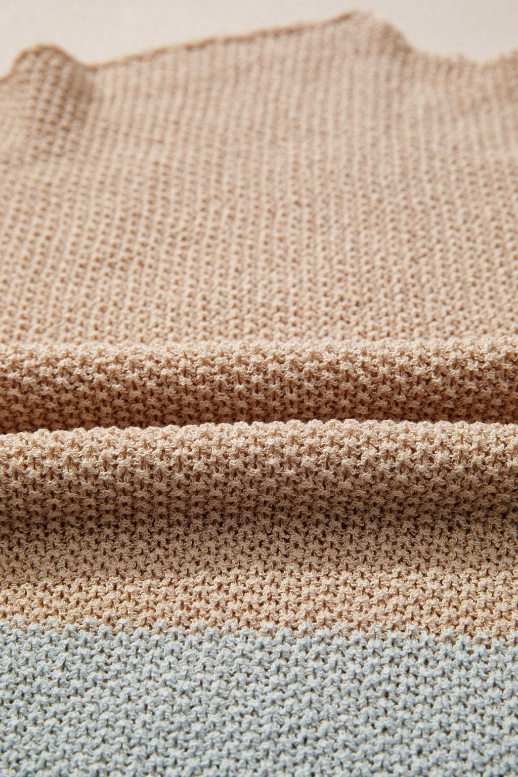 Colorblock Knit V-Neck Sweater - Rooted & Reckless Co.