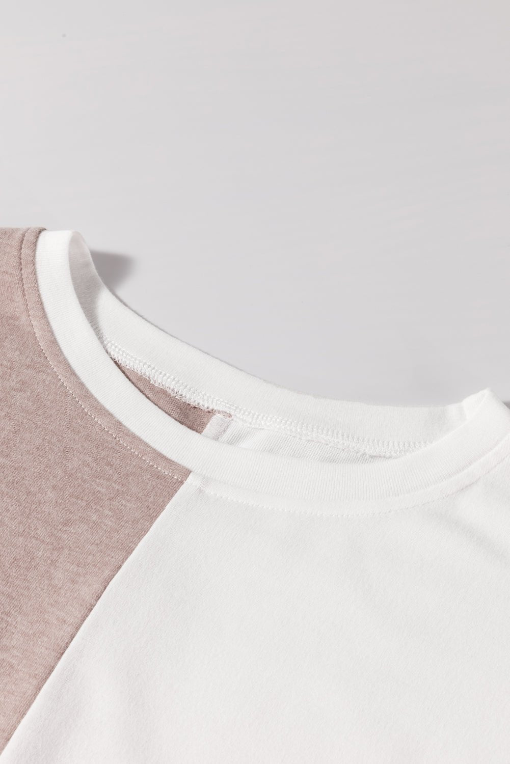Colorblock Long Sleeve Crew Neck Top - Rooted & Reckless Co.