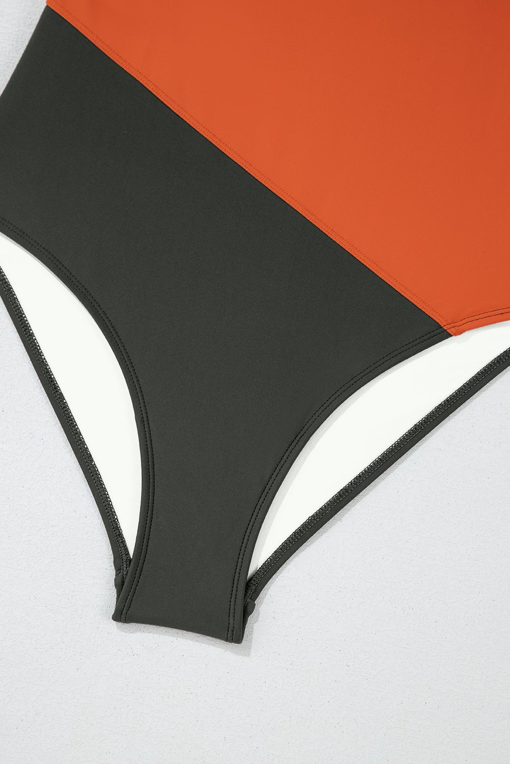 Colorblock Padded Square Neck One Piece Swimsuit - Rooted & Reckless Co.