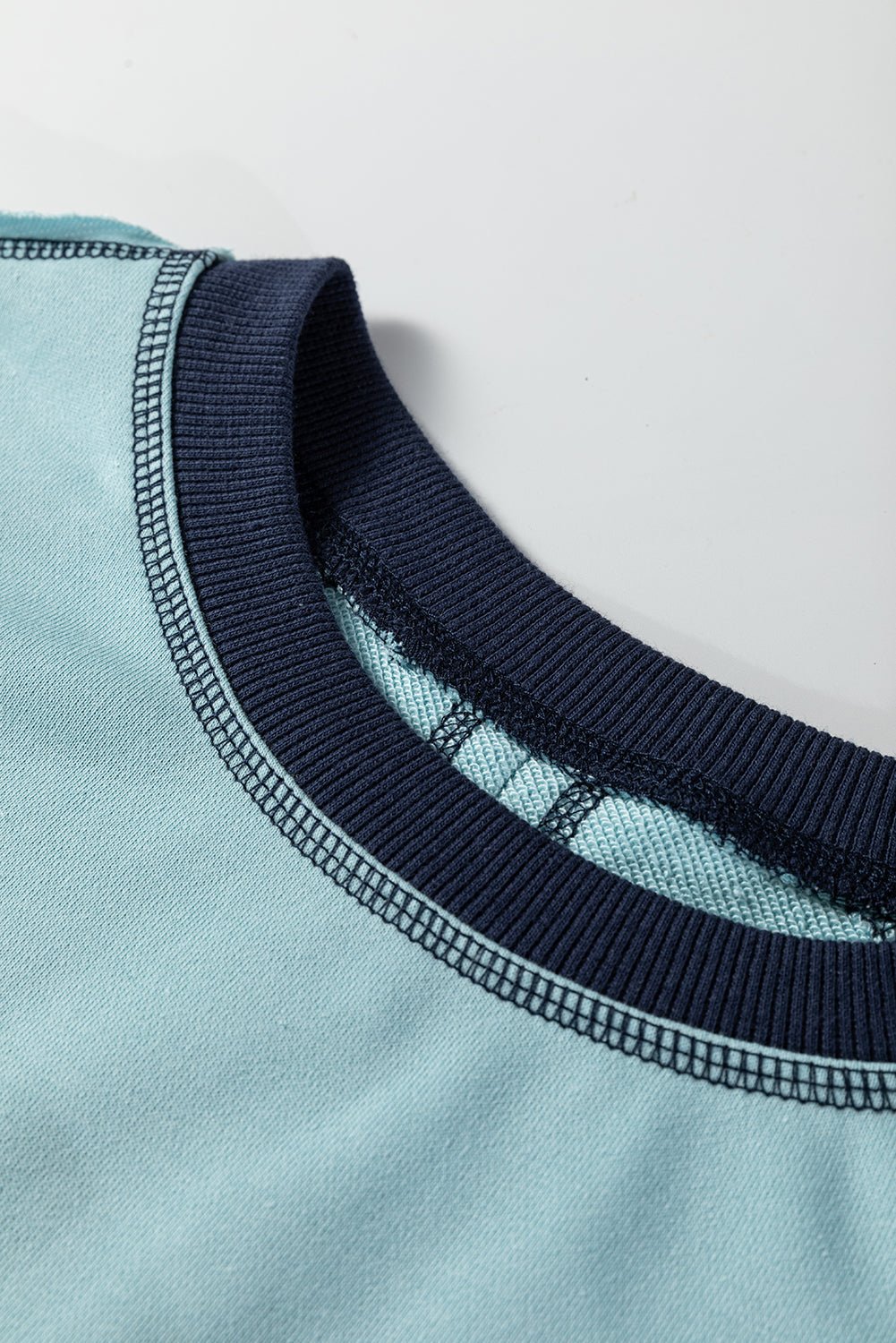 Colorblock Patchwork Long Sleeve Crewneck Sweatshirt - Rooted & Reckless Co.
