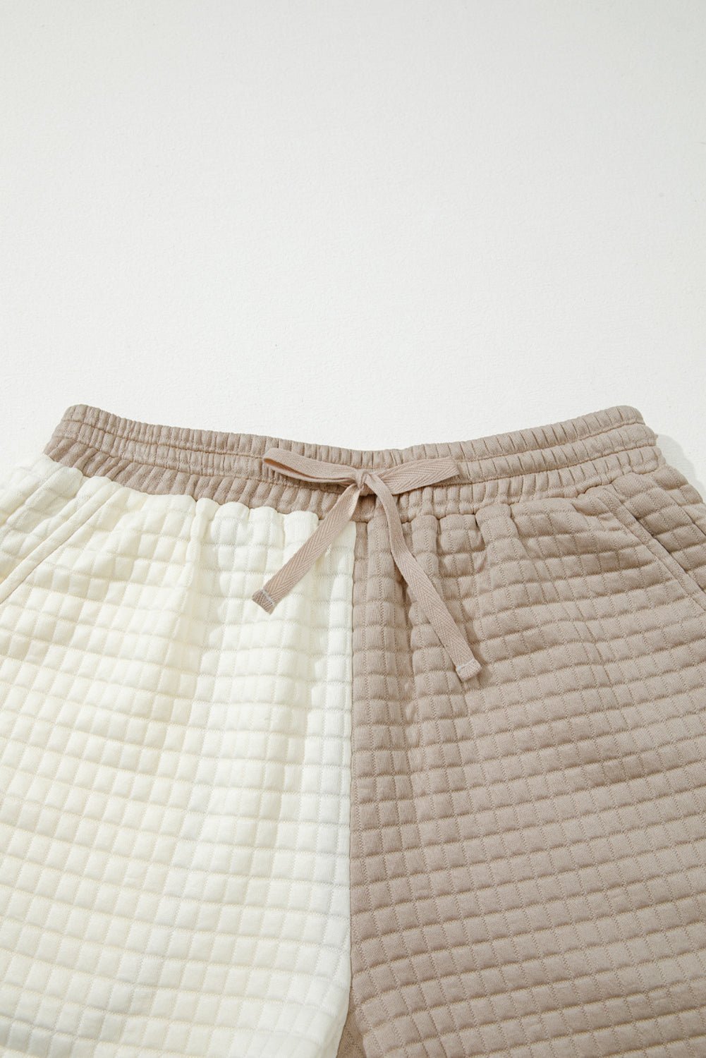 Colorblock Patchwork Textured Top and Short Set - Rooted & Reckless Co.