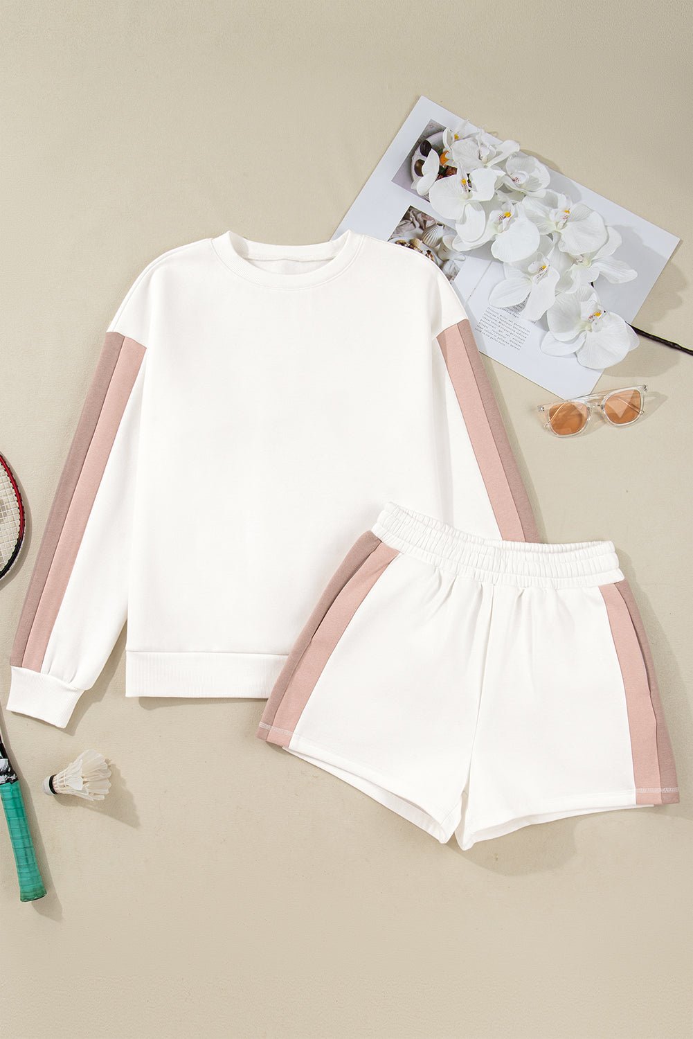 Colorblock Patchwork Top and Shorts Set - Rooted & Reckless Co.