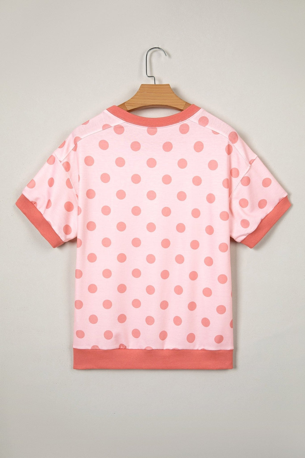 Colorblock Polka Dot Short Sleeve Tee - Rooted & Reckless Co.