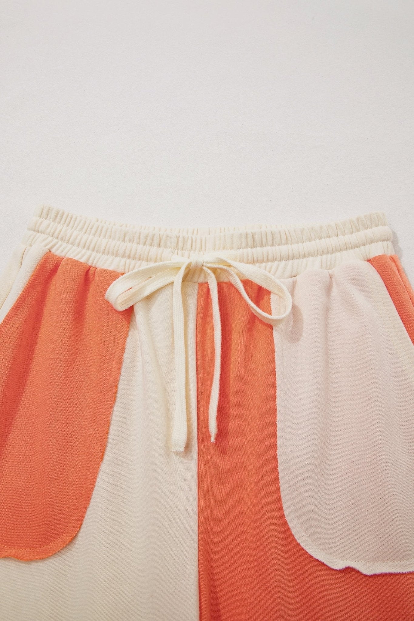 Colorblock Raw Seam Wide Leg Ankle Length Pants - Rooted & Reckless Co.
