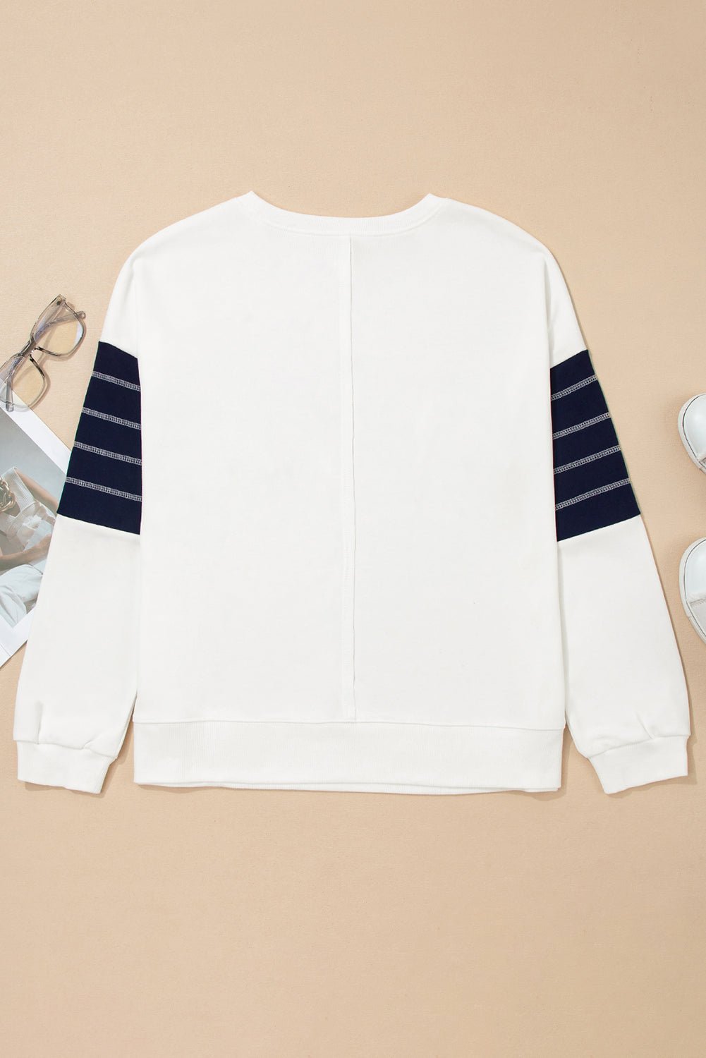 Colorblock Reverse Seam Patch Pocket Drop Shoulder Sweatshirt - Rooted & Reckless Co.