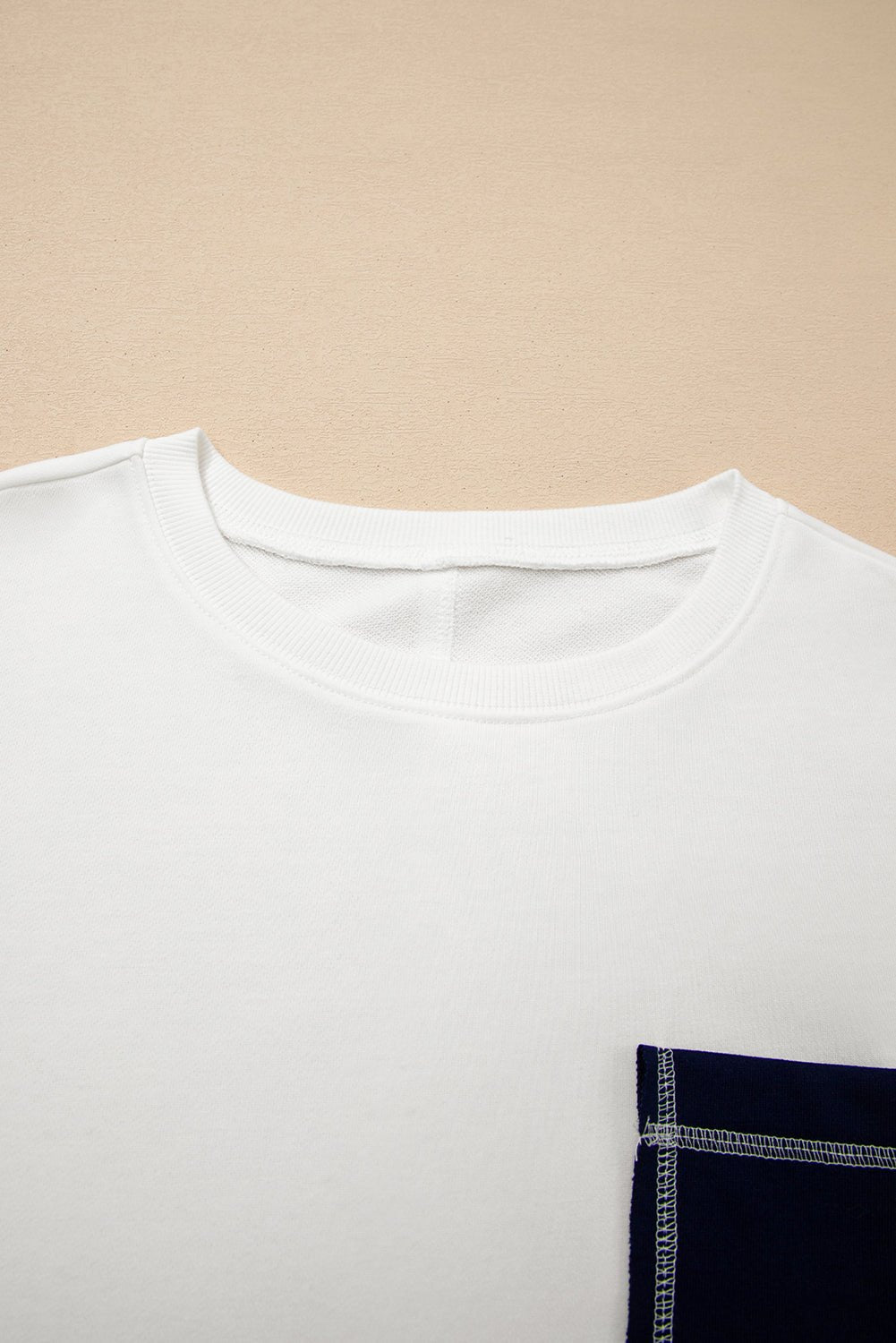 Colorblock Reverse Seam Patch Pocket Drop Shoulder Sweatshirt - Rooted & Reckless Co.