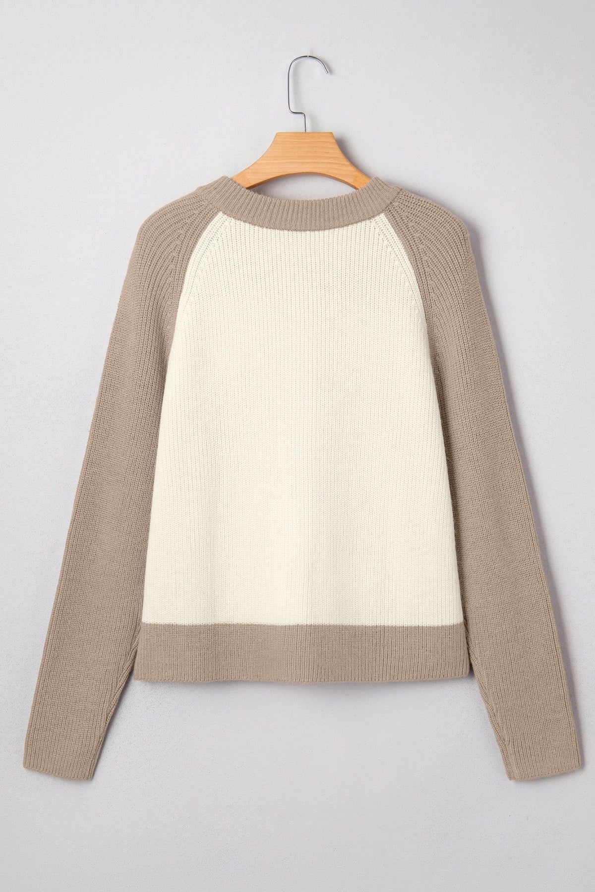 Colorblock Ribbed Knit Buttoned Sweater Cardigan - Rooted & Reckless Co.