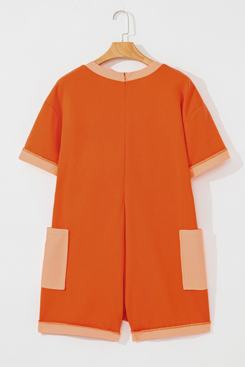 Colorblock Short Sleeve Patched Pocket Romper - Rooted & Reckless Co.