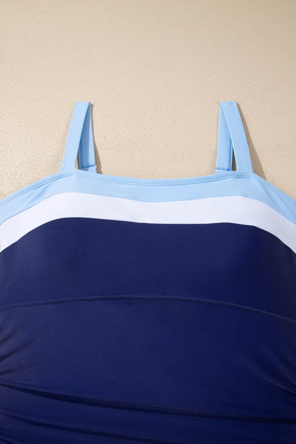 Colorblock Square Neckline One-Piece Swimsuit - Rooted & Reckless Co.