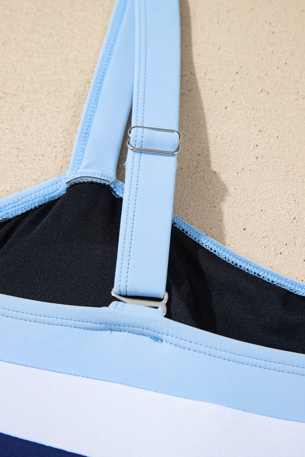 Colorblock Square Neckline One-Piece Swimsuit - Rooted & Reckless Co.