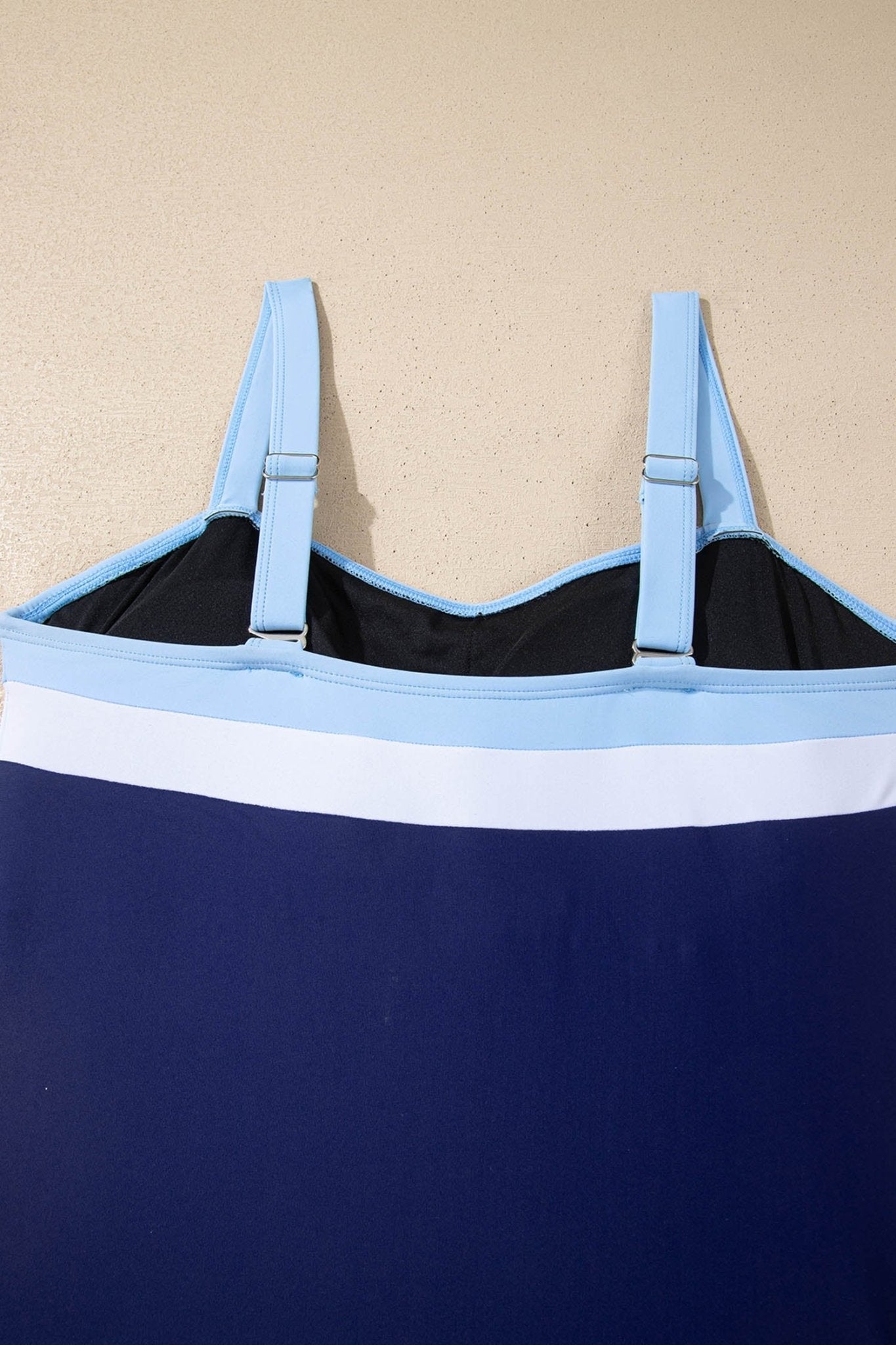 Colorblock Square Neckline One-Piece Swimsuit - Rooted & Reckless Co.