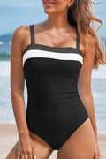 Colorblock Square Neckline One-Piece Swimsuit - Rooted & Reckless Co.