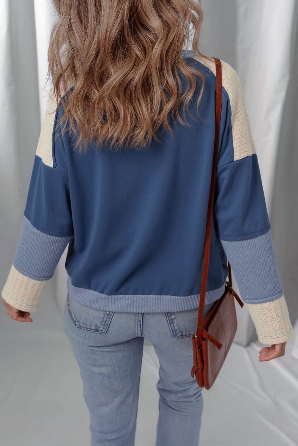 Colorblock Star Patchwork Long Sleeve Top - Rooted & Reckless Co.