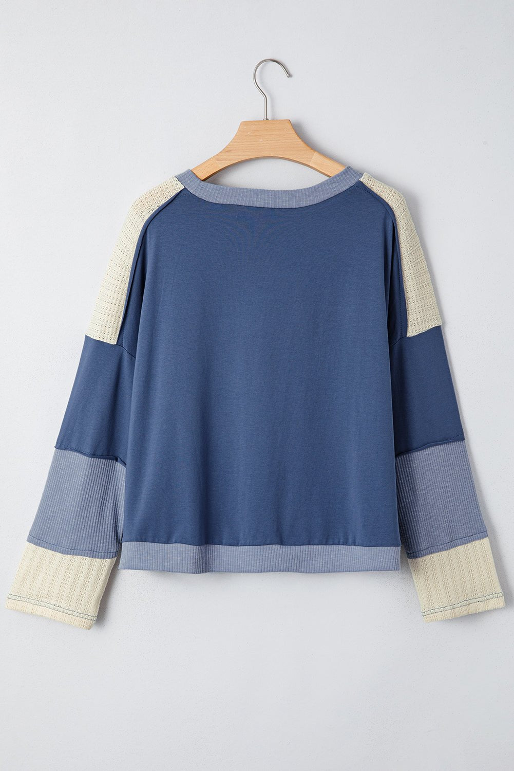 Colorblock Star Patchwork Long Sleeve Top - Rooted & Reckless Co.