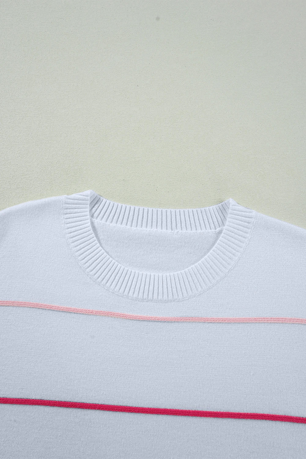 Colorblock Stripe 3/4 Sleeve Drop Shoulder Sweater - Rooted & Reckless Co.
