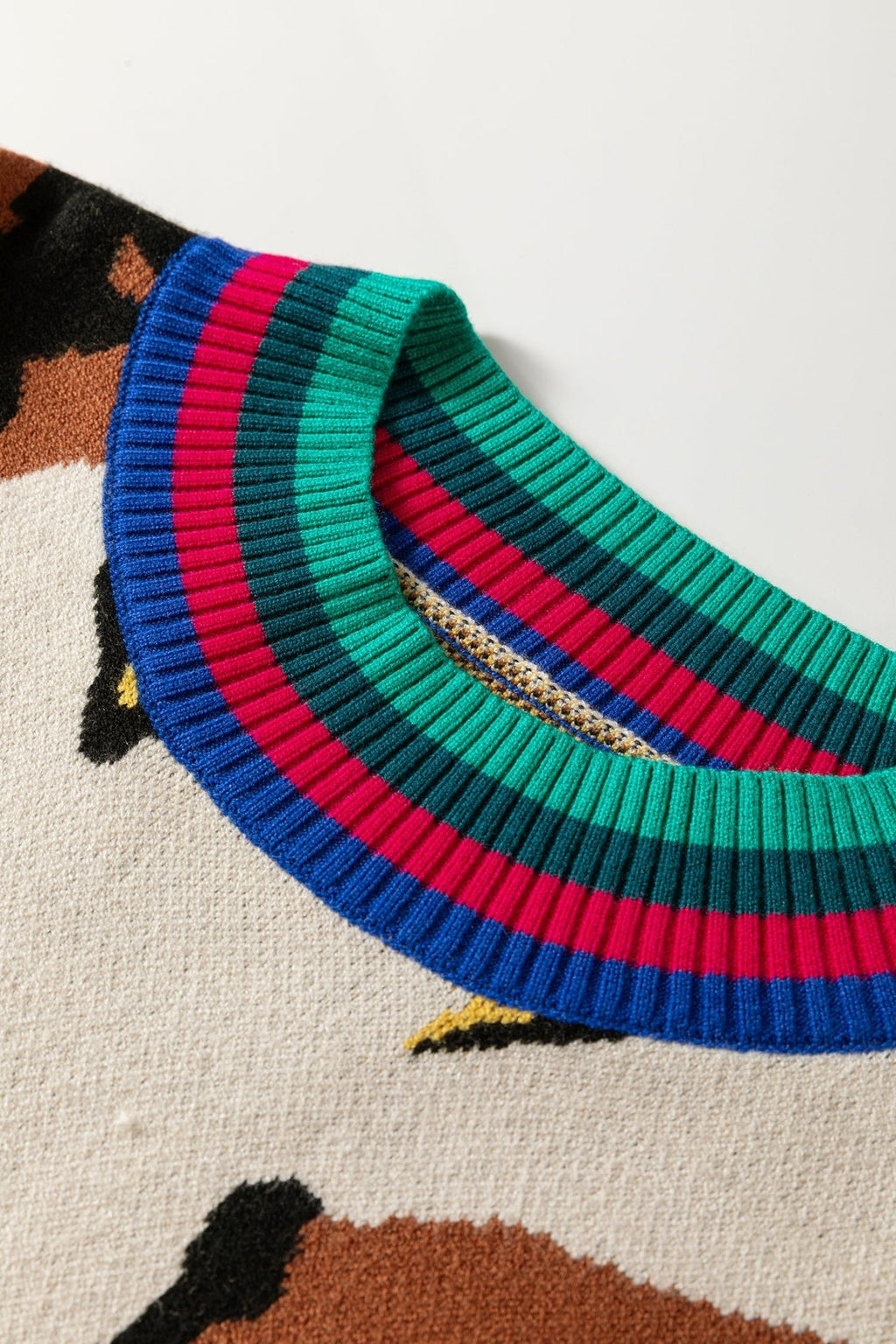 Colorblock Stripe Contrast Ribbed Knit Sweater - Rooted & Reckless Co.
