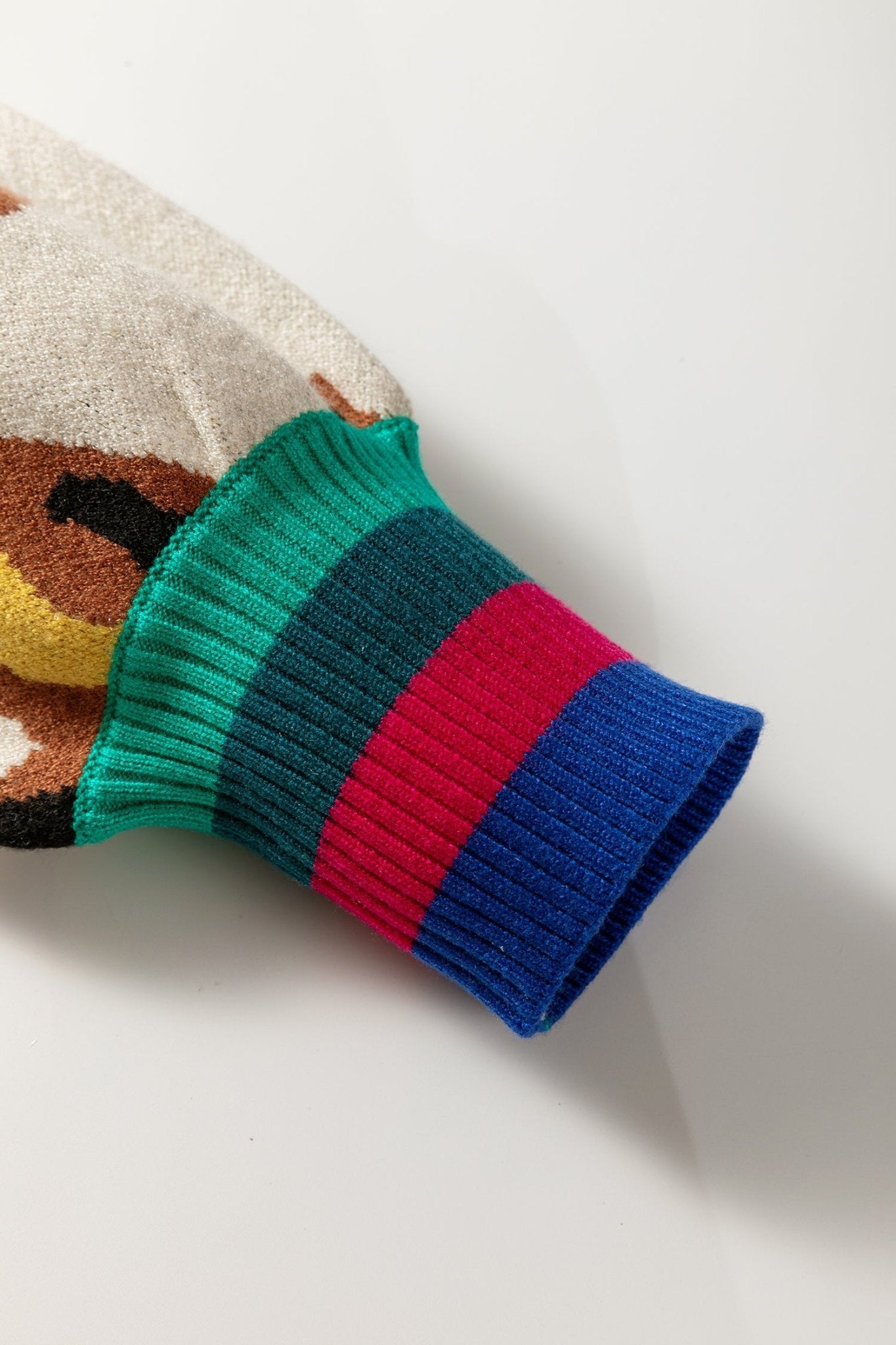 Colorblock Stripe Contrast Ribbed Knit Sweater - Rooted & Reckless Co.