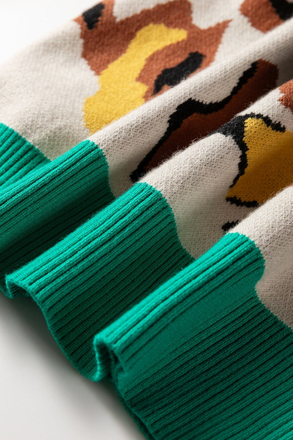 Colorblock Stripe Contrast Ribbed Knit Sweater - Rooted & Reckless Co.
