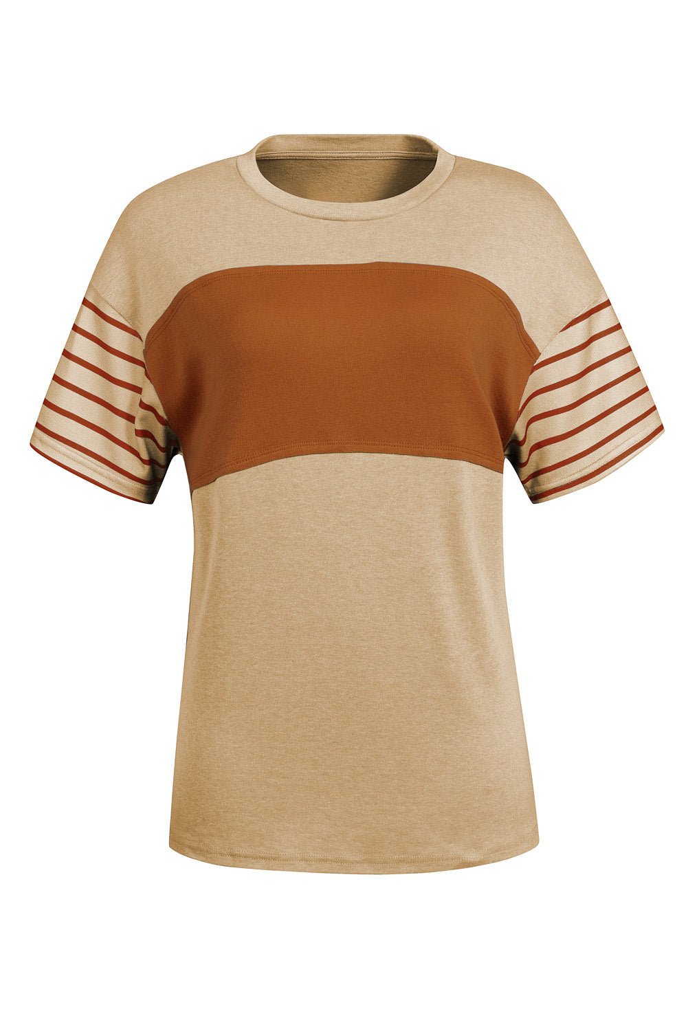 Colorblock Stripe Short Sleeve T-Shirt - Rooted & Reckless Co.