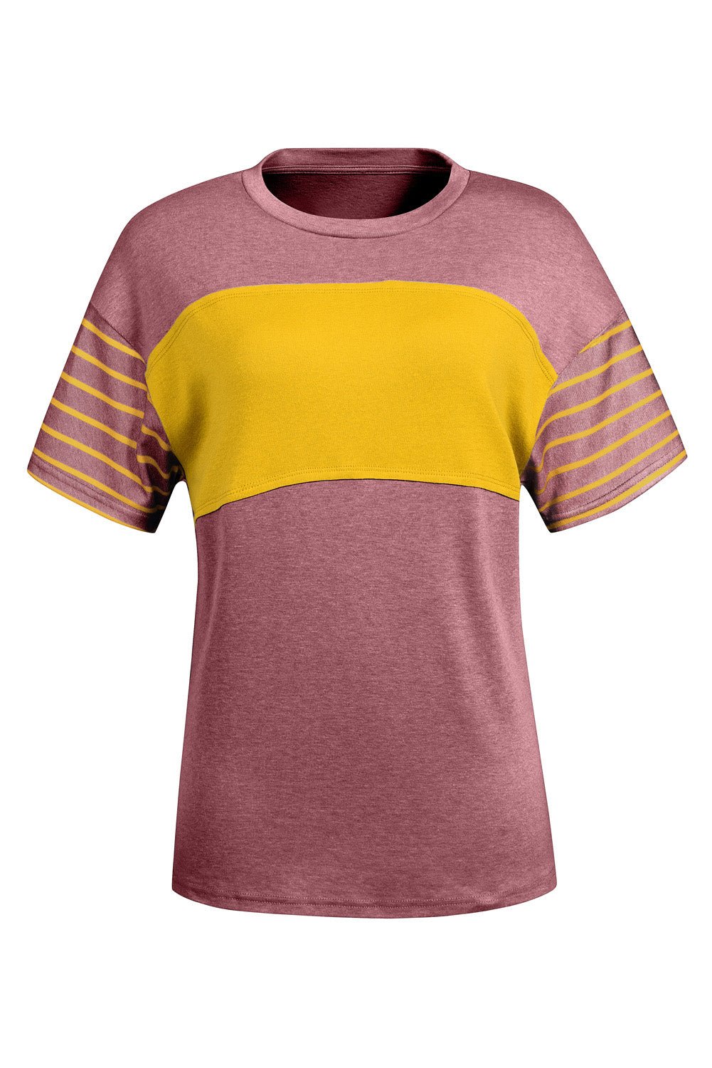 Colorblock Stripe Short Sleeve T-Shirt - Rooted & Reckless Co.