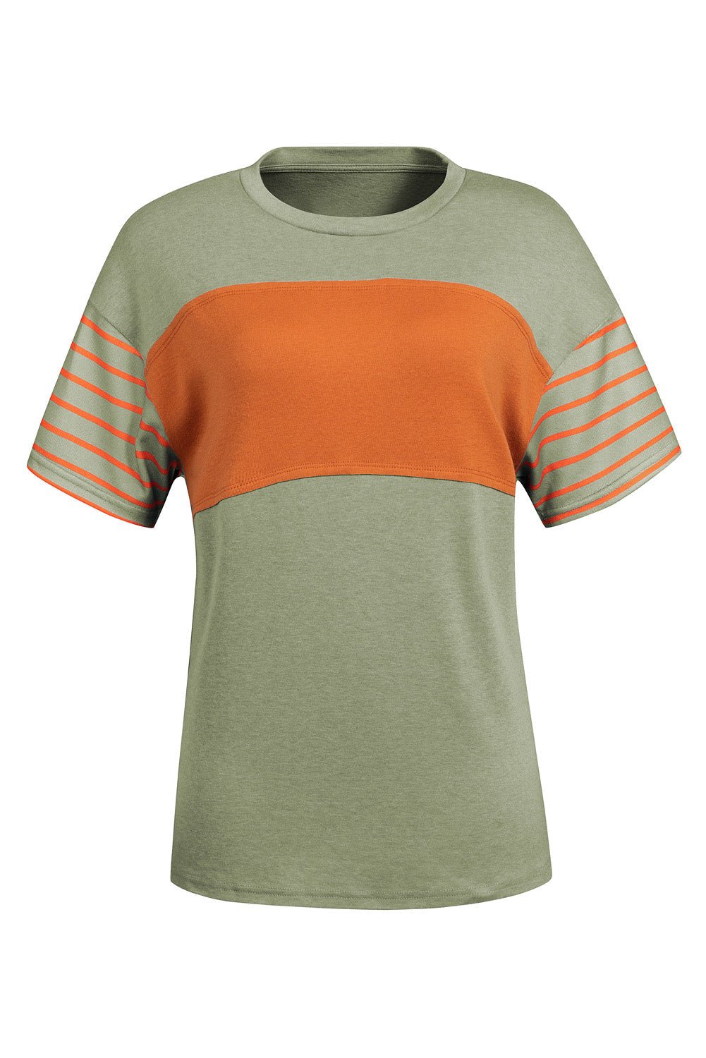 Colorblock Stripe Short Sleeve T-Shirt - Rooted & Reckless Co.